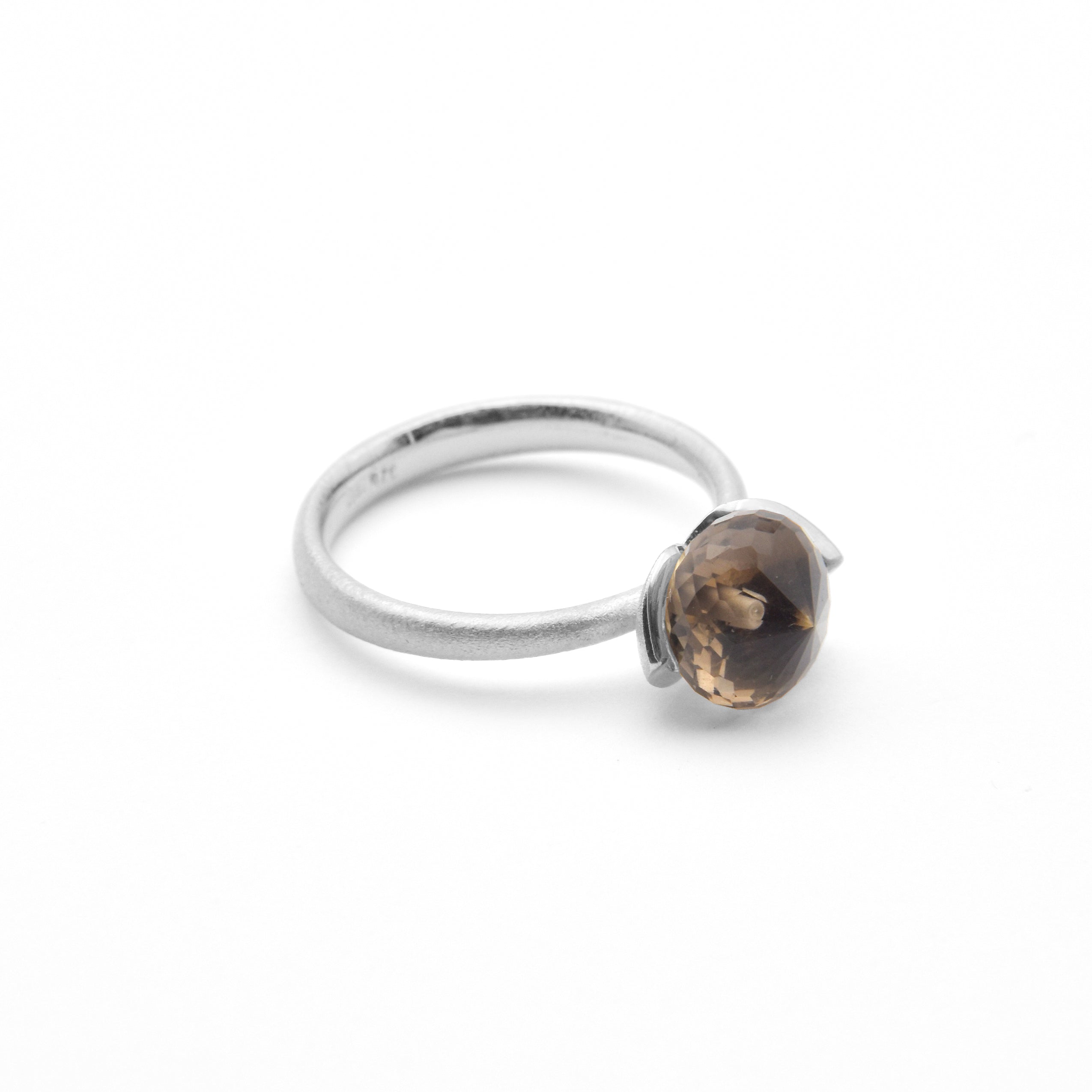 Dolce ring "smal" with smoky quartz 925/-