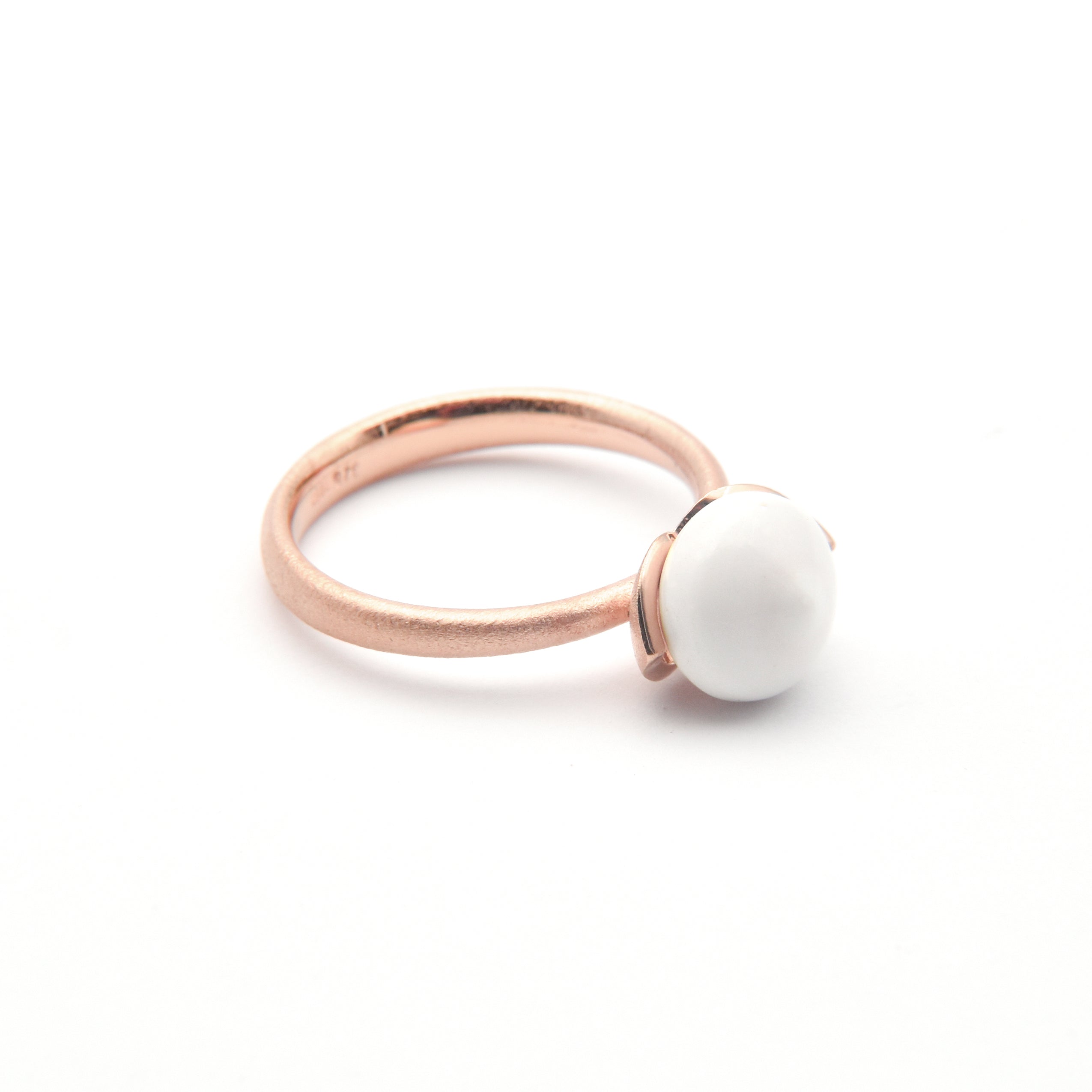 Dolce ring "smal" met Kasholong 925/-