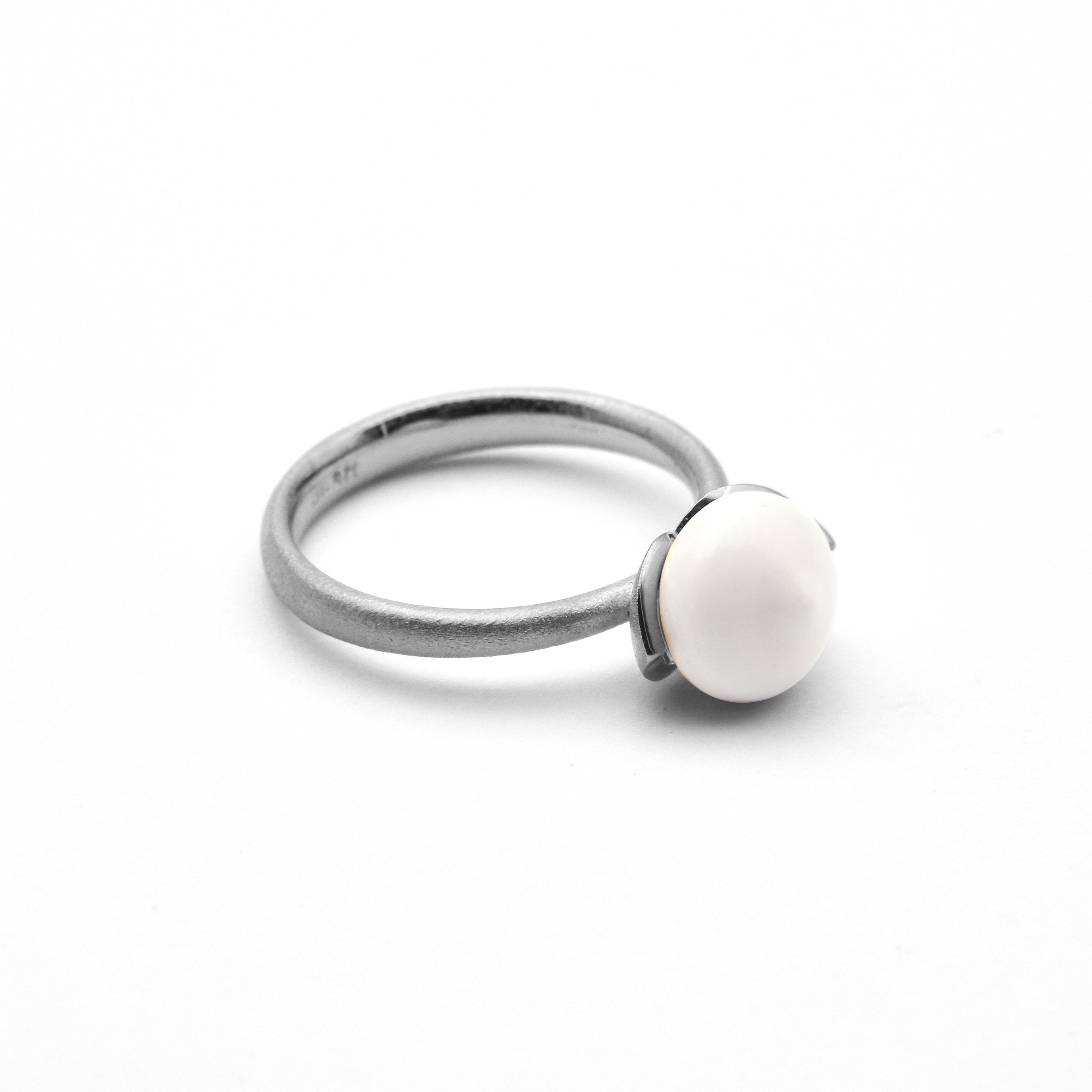 Dolce ring "smal" met Kasholong 925/-