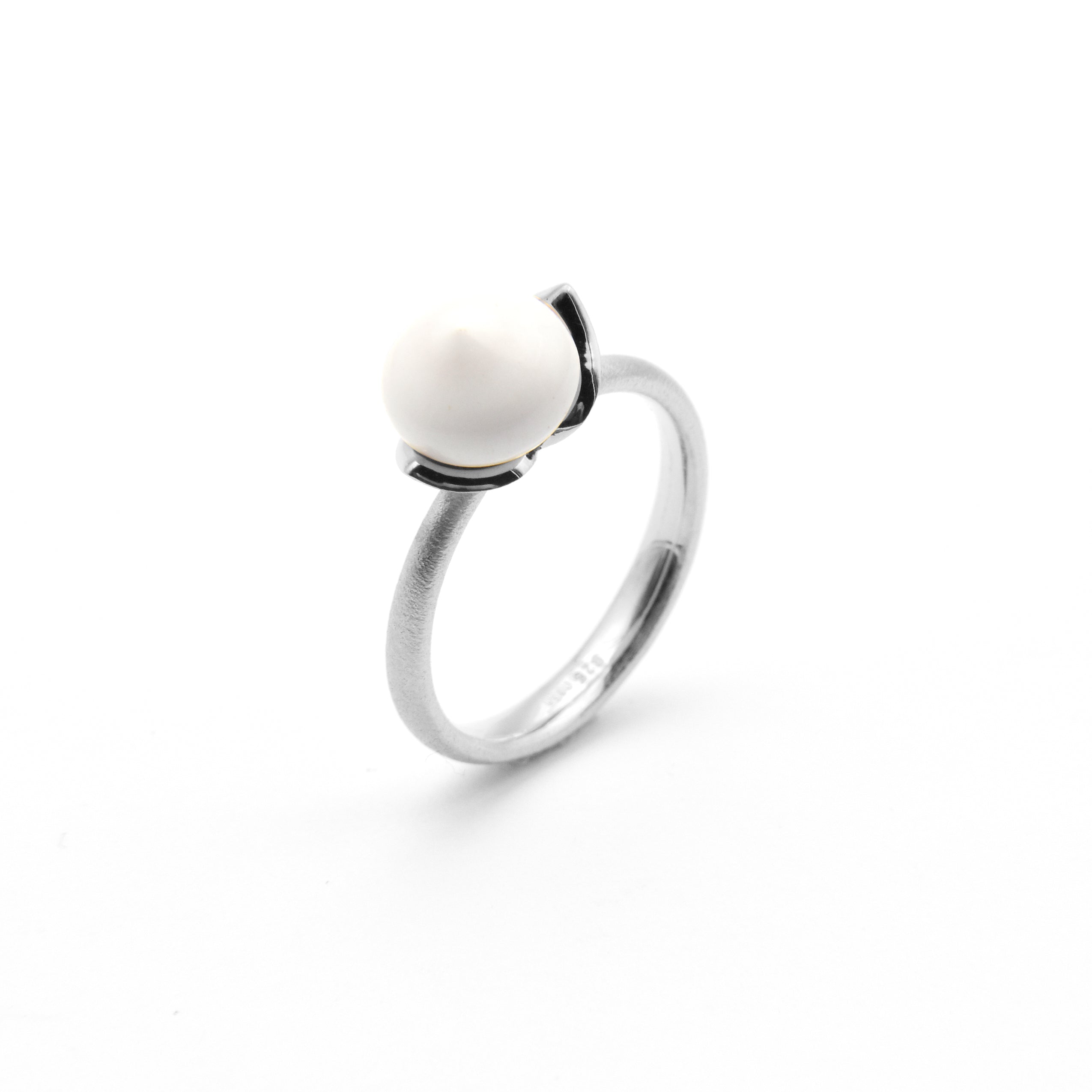 Dolce ring "smal" met Kasholong 925/-