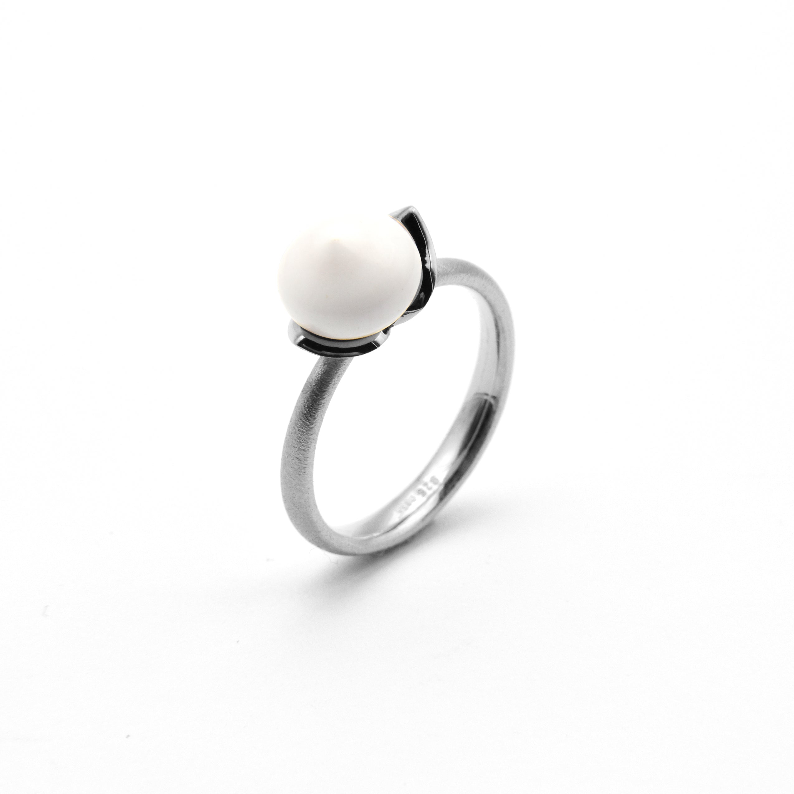 Dolce ring "smal" met Kasholong 925/-