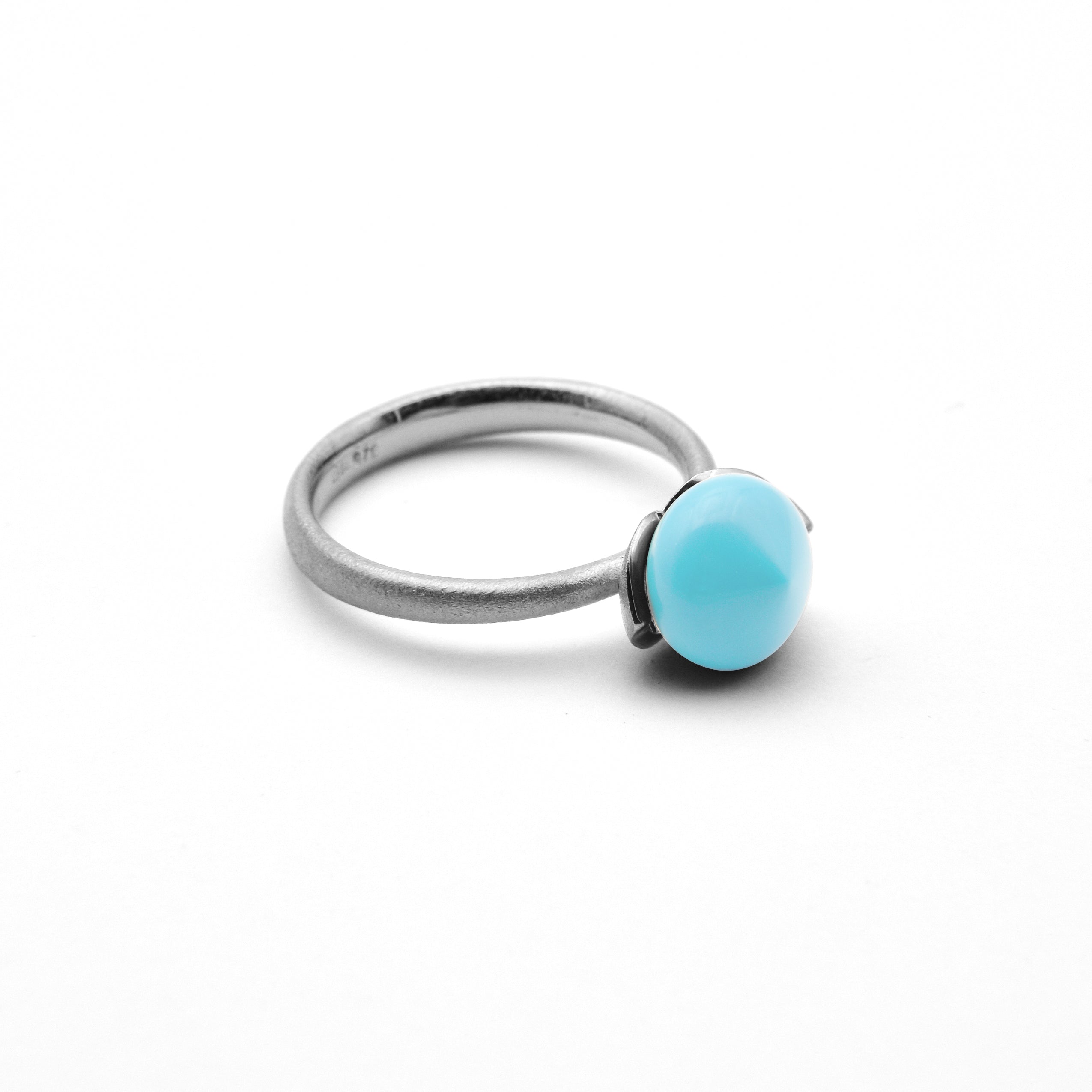 Dolce Ring "smal" mit Chalcedon rec. 925/-