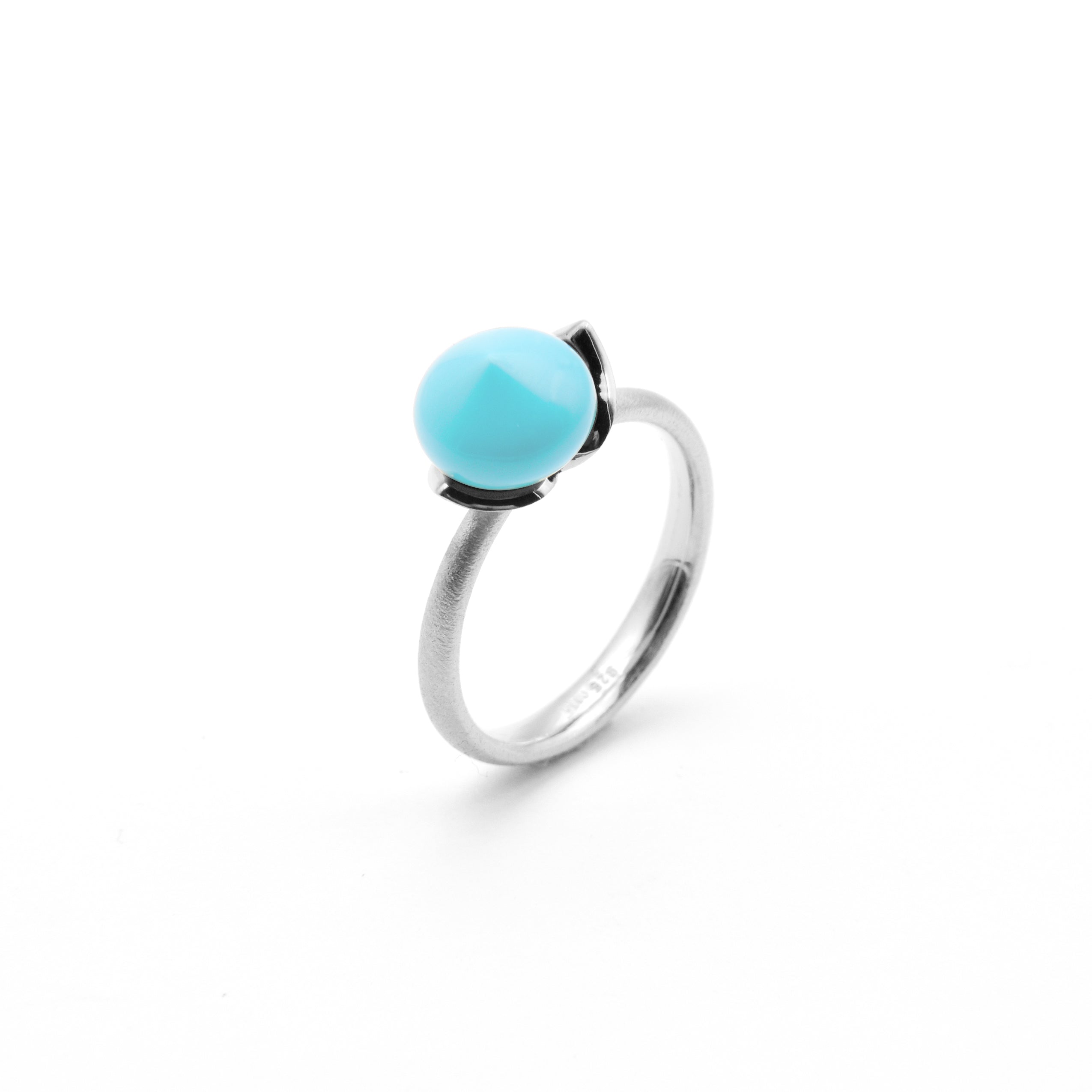 Dolce Ring "smal" mit Chalcedon rec. 925/-