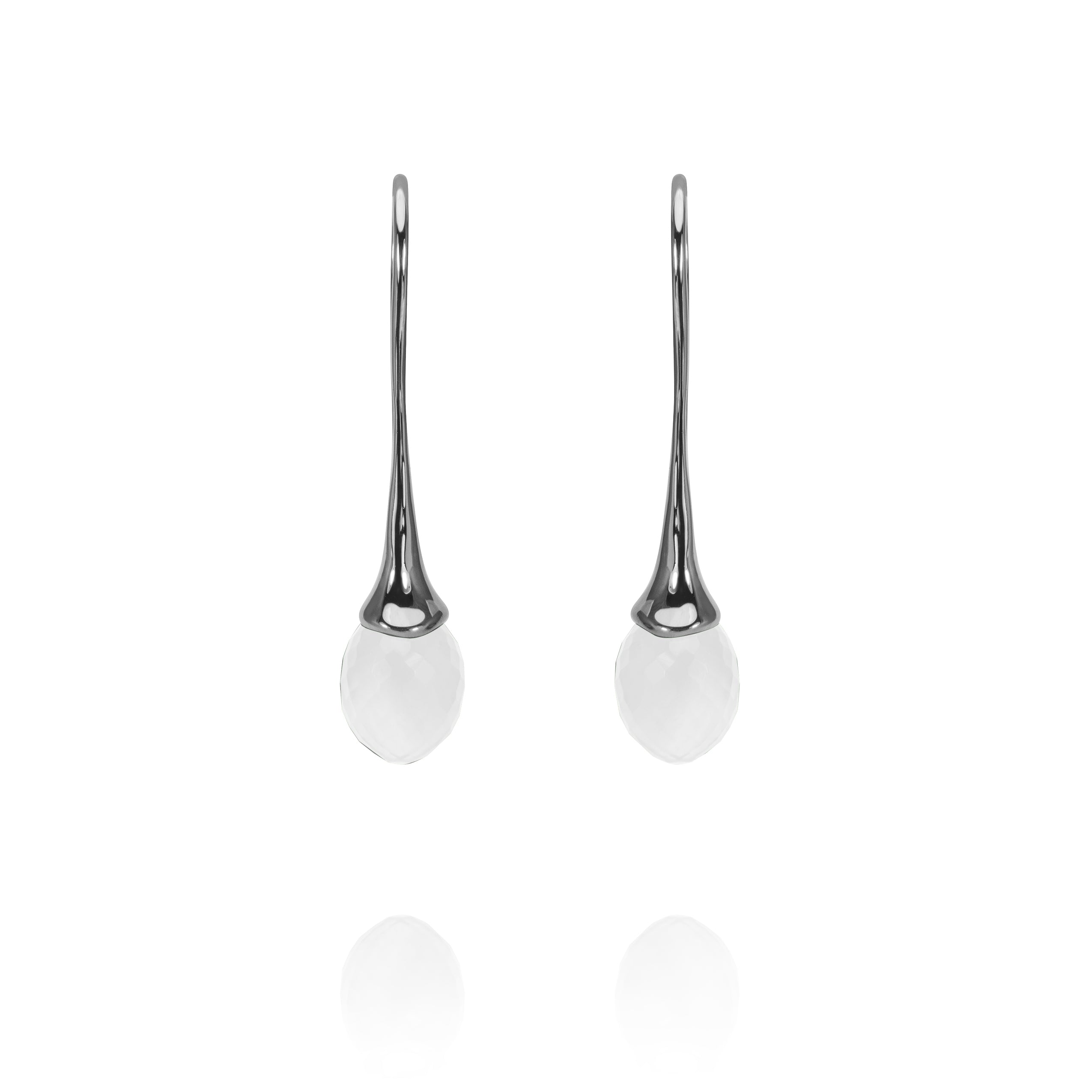 Gioielli all'orecchio Olivia "Cristallo di rocca" 925/-