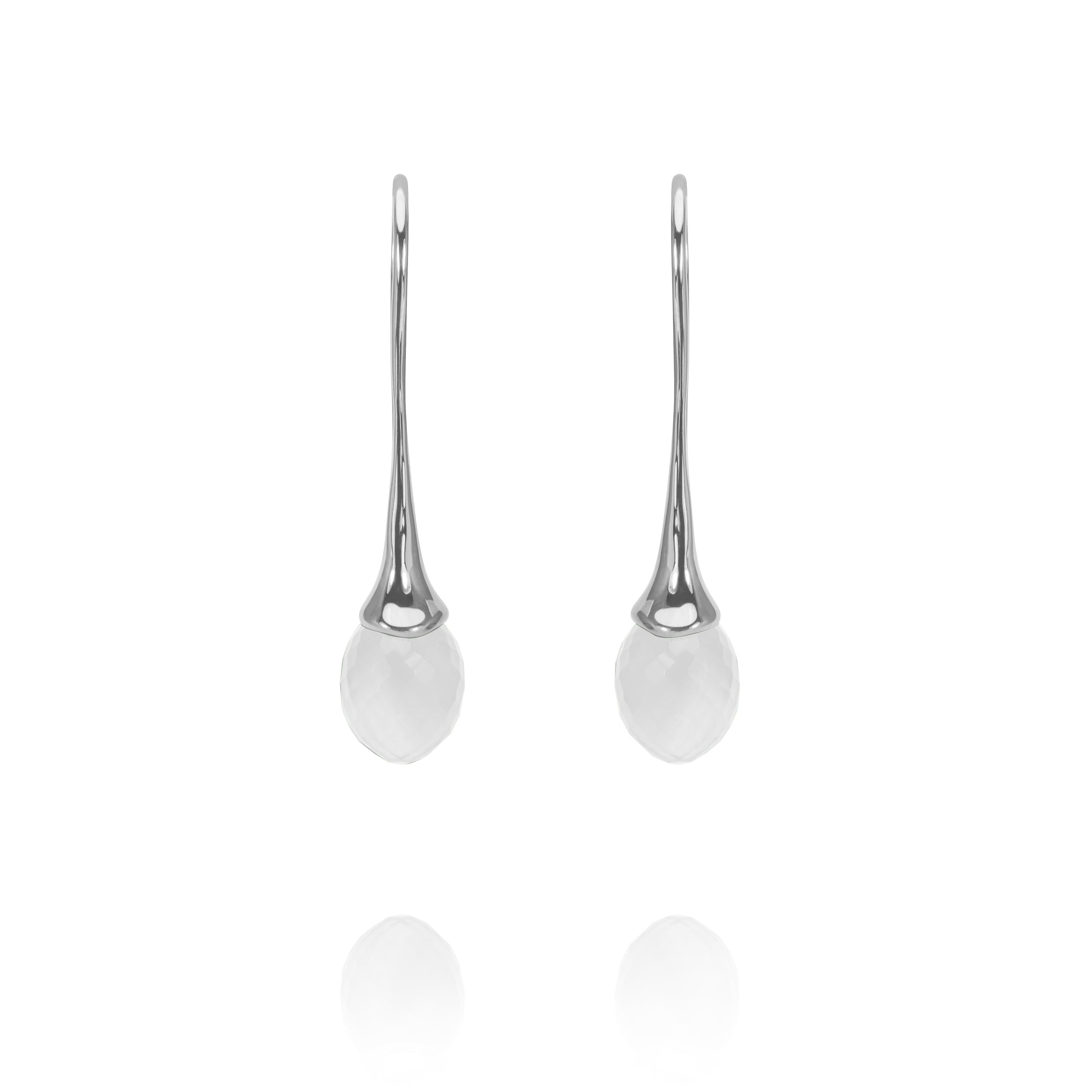 Gioielli all'orecchio Olivia "Cristallo di rocca" 925/-