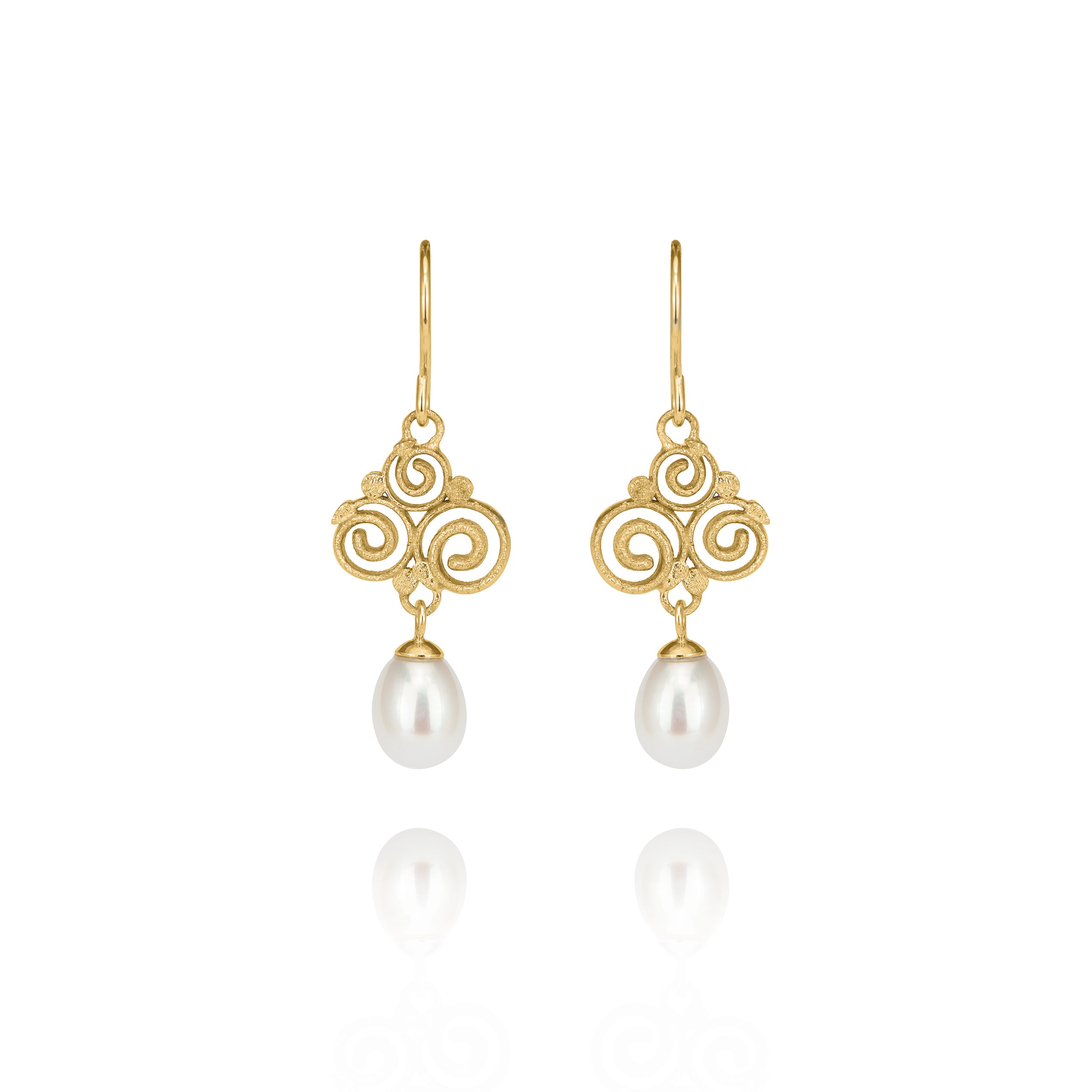 Gioielli all'orecchio Grace 925/- con perla pampel