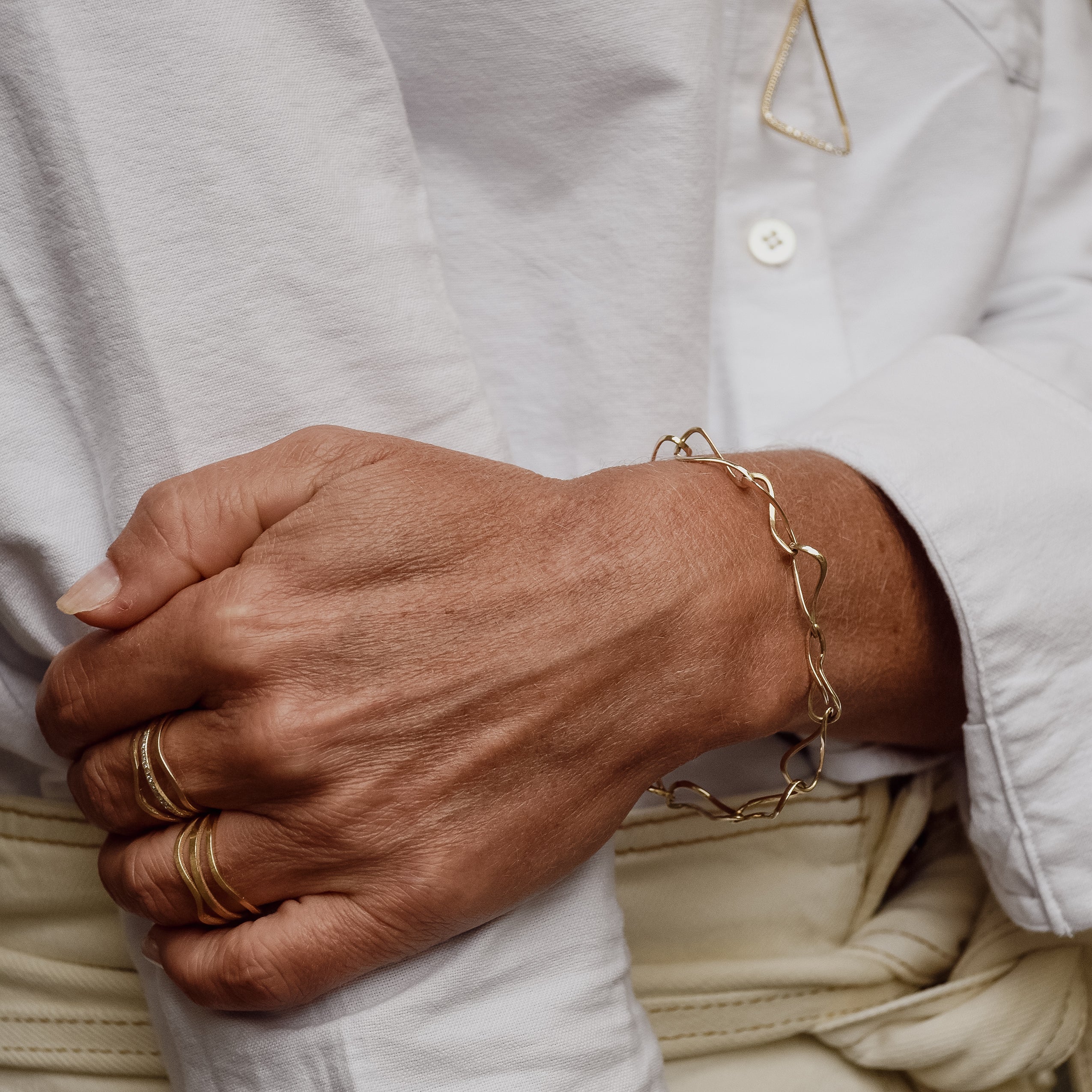 Cascade armband "move" i 585/- guld