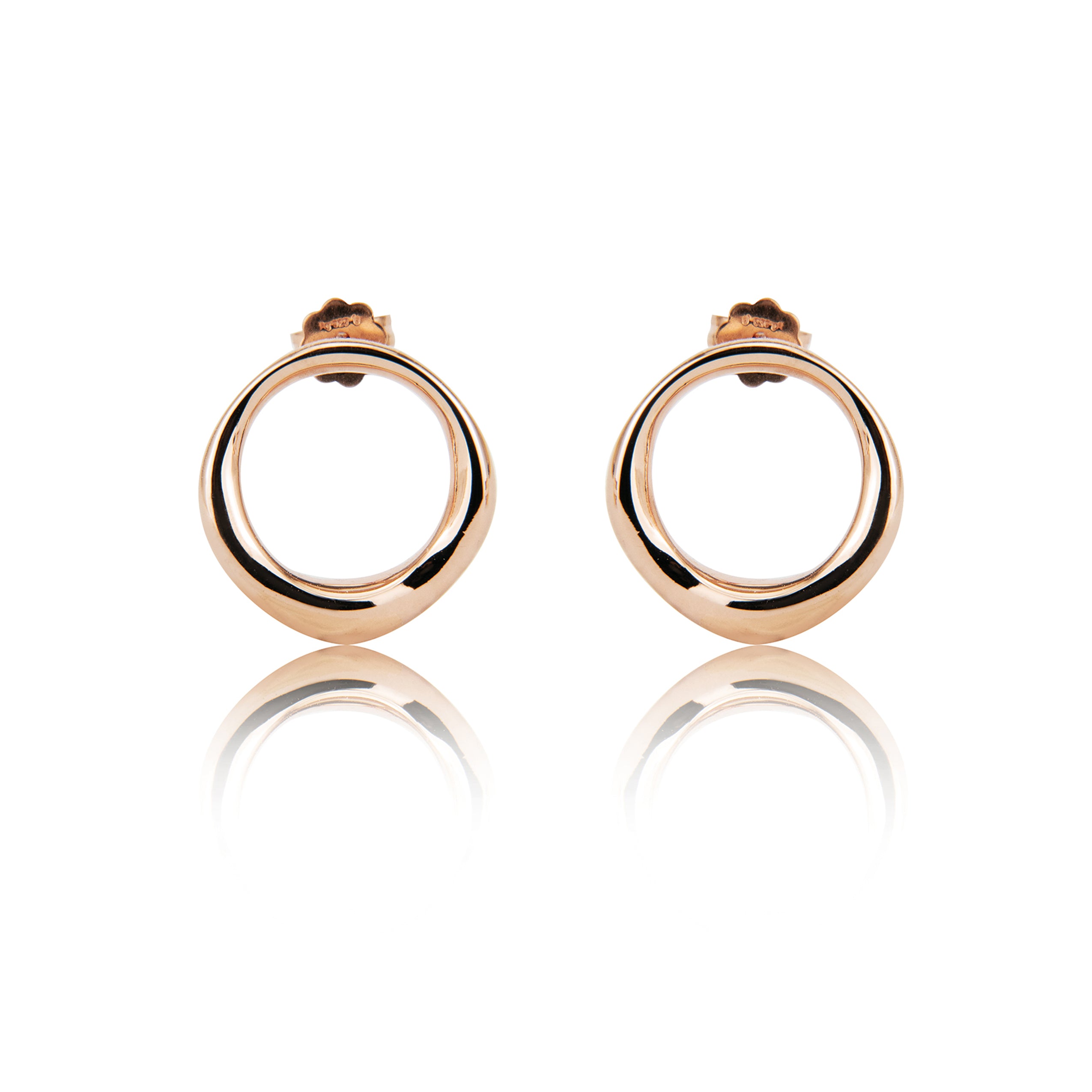 Orecchini chiusi a cerchio "medio" 925/-