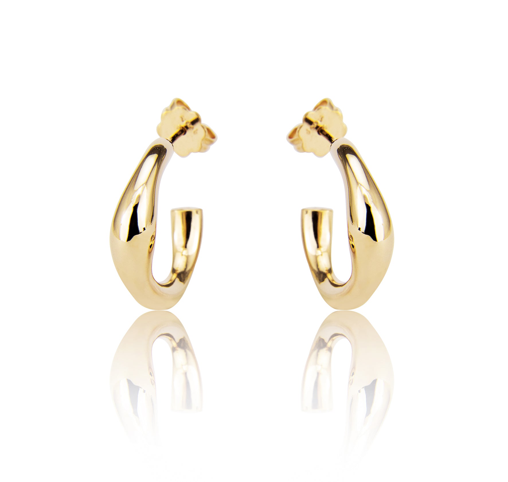 Orecchini chiusi a cerchio "medio" 925/-