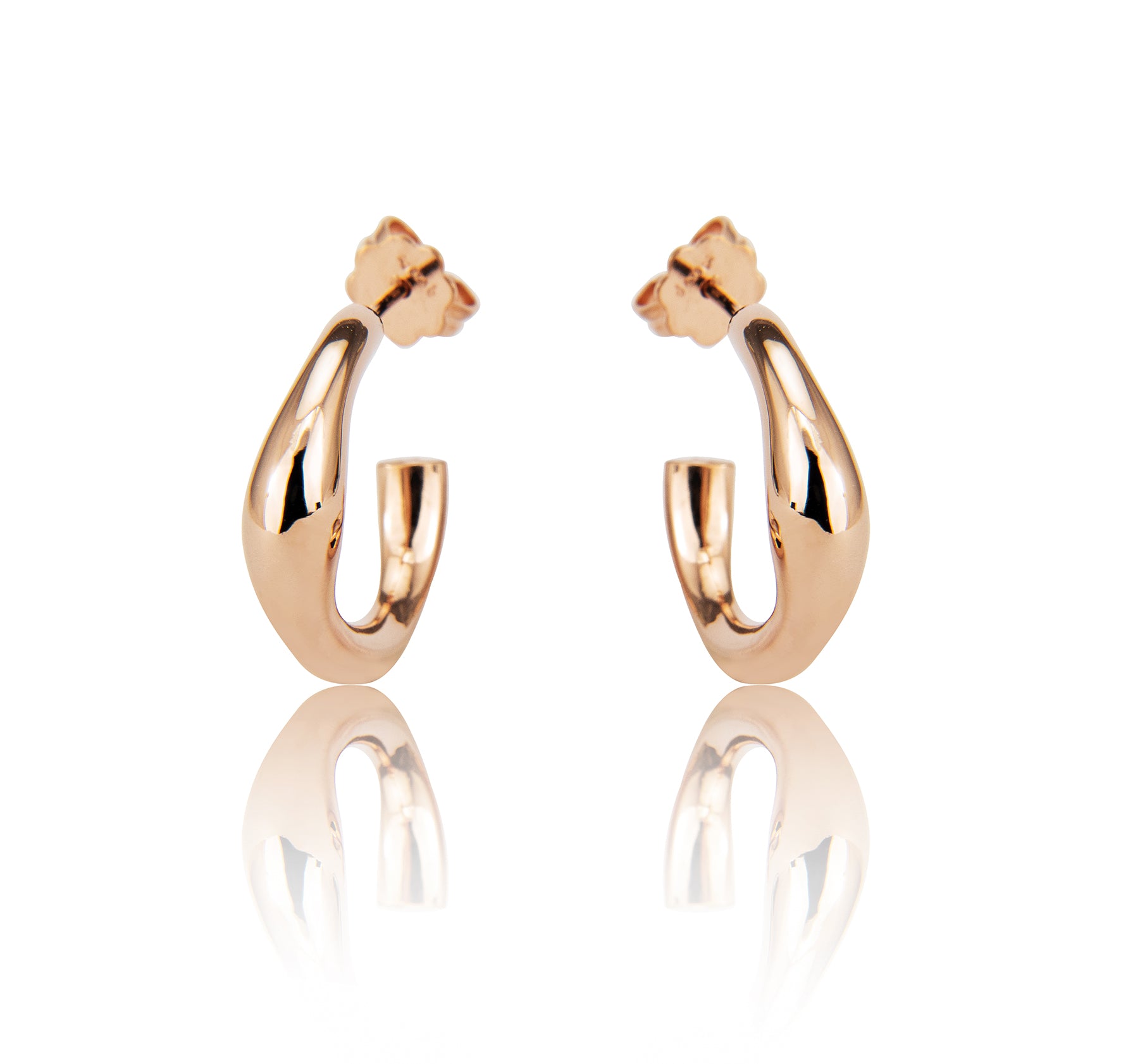 Orecchini chiusi a cerchio "medio" 925/-
