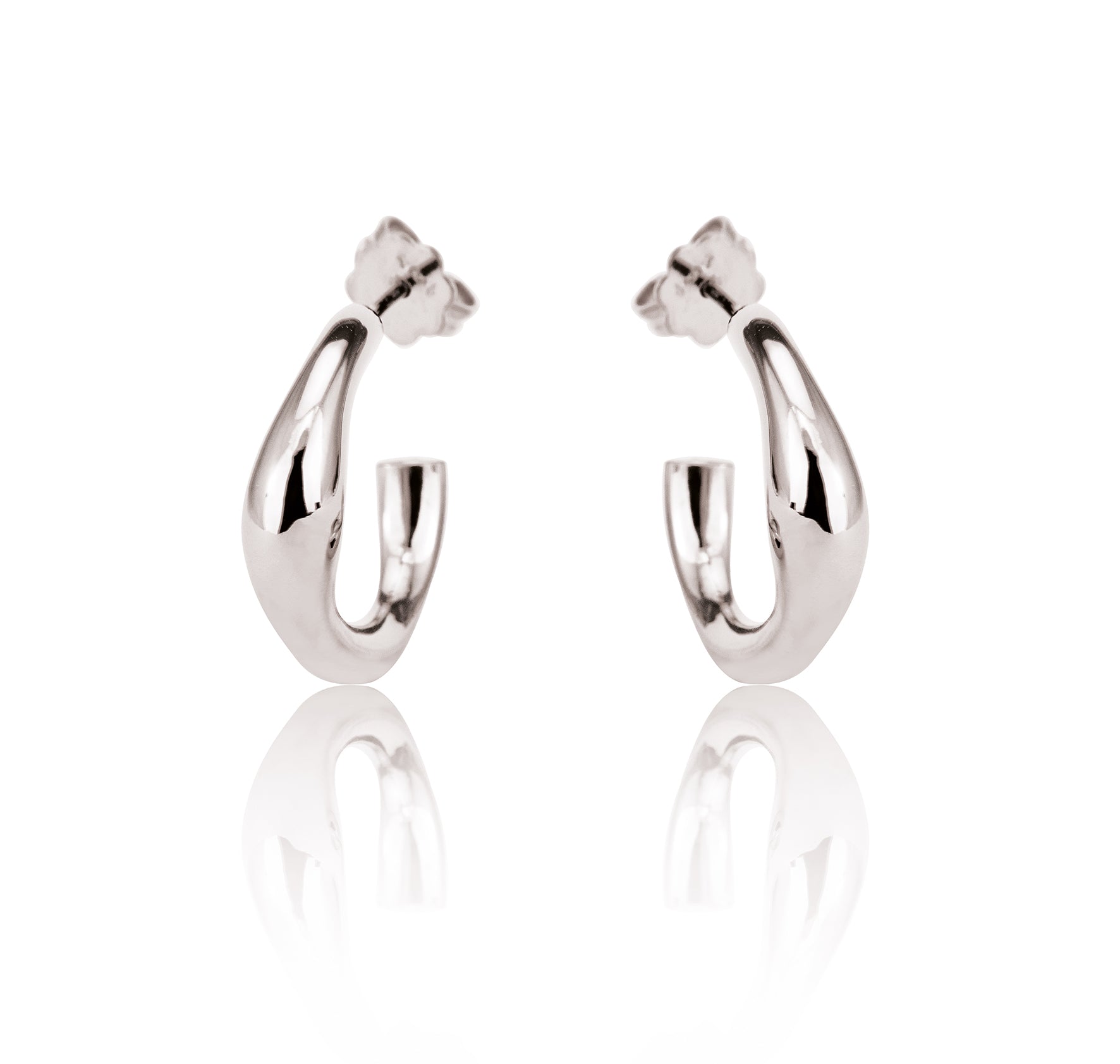 Orecchini chiusi a cerchio "medio" 925/-