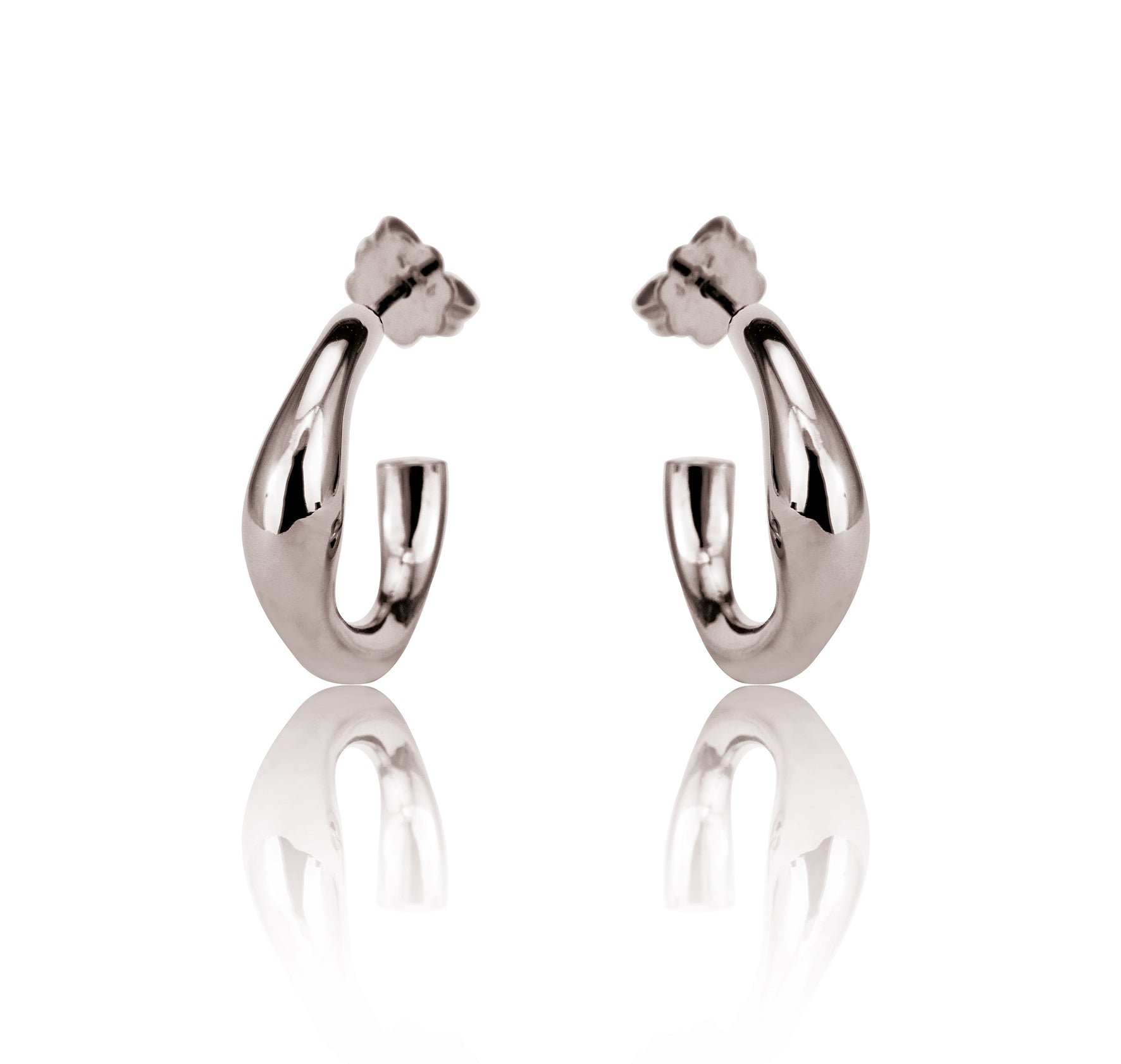 Orecchini chiusi a cerchio "medio" 925/-