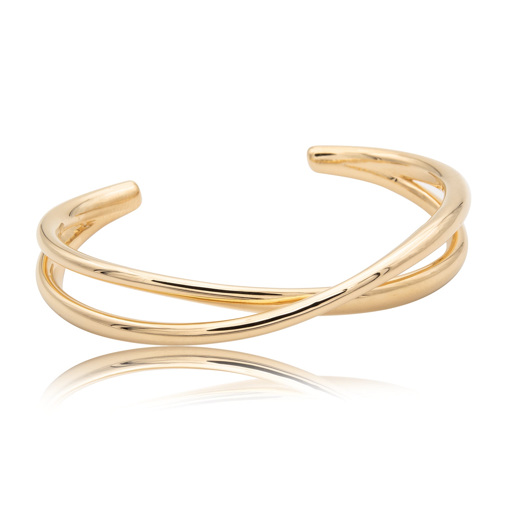 Closed bangle "cross" 925/-