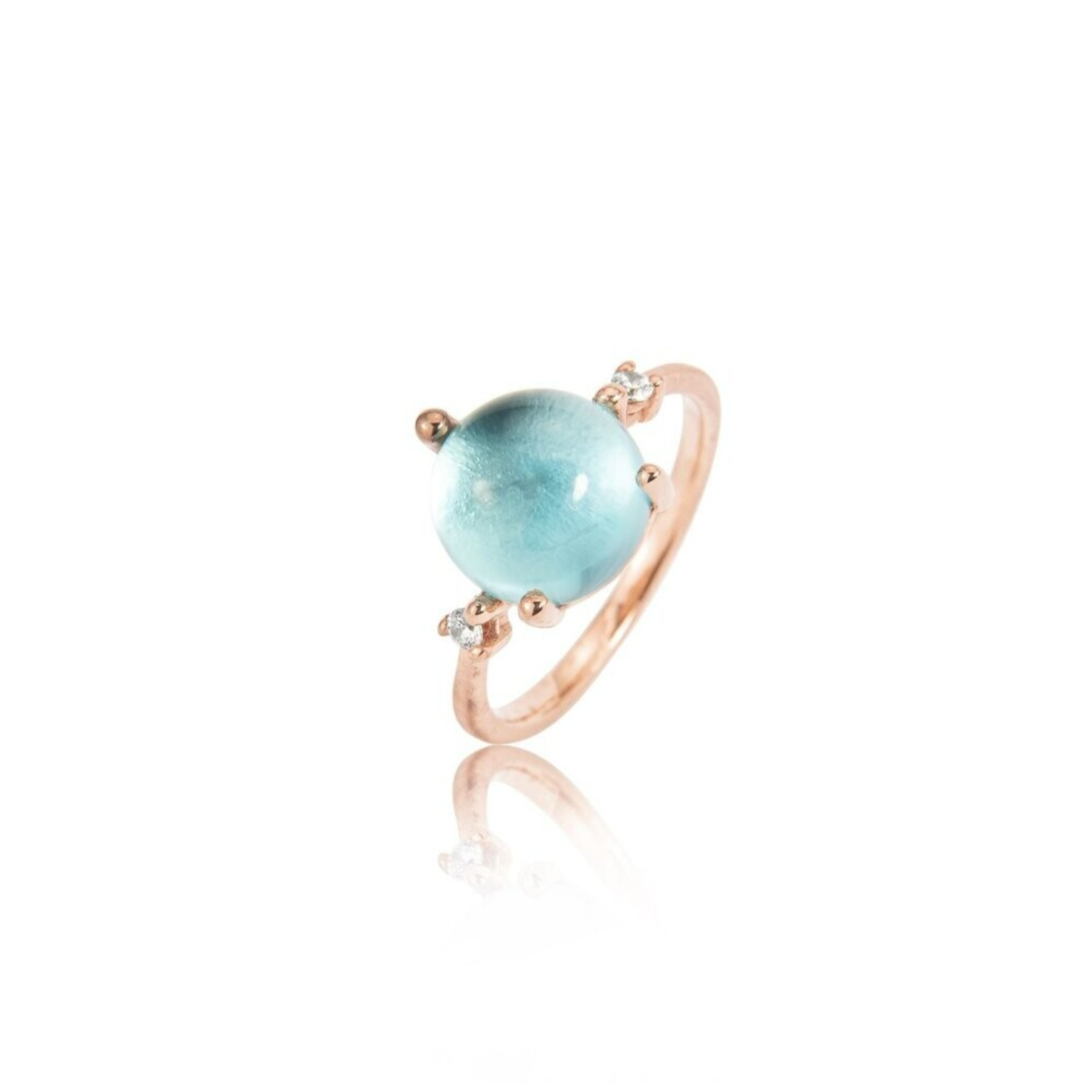 Stellini Ring "big" in 585/- Gold mit Topas Swiss