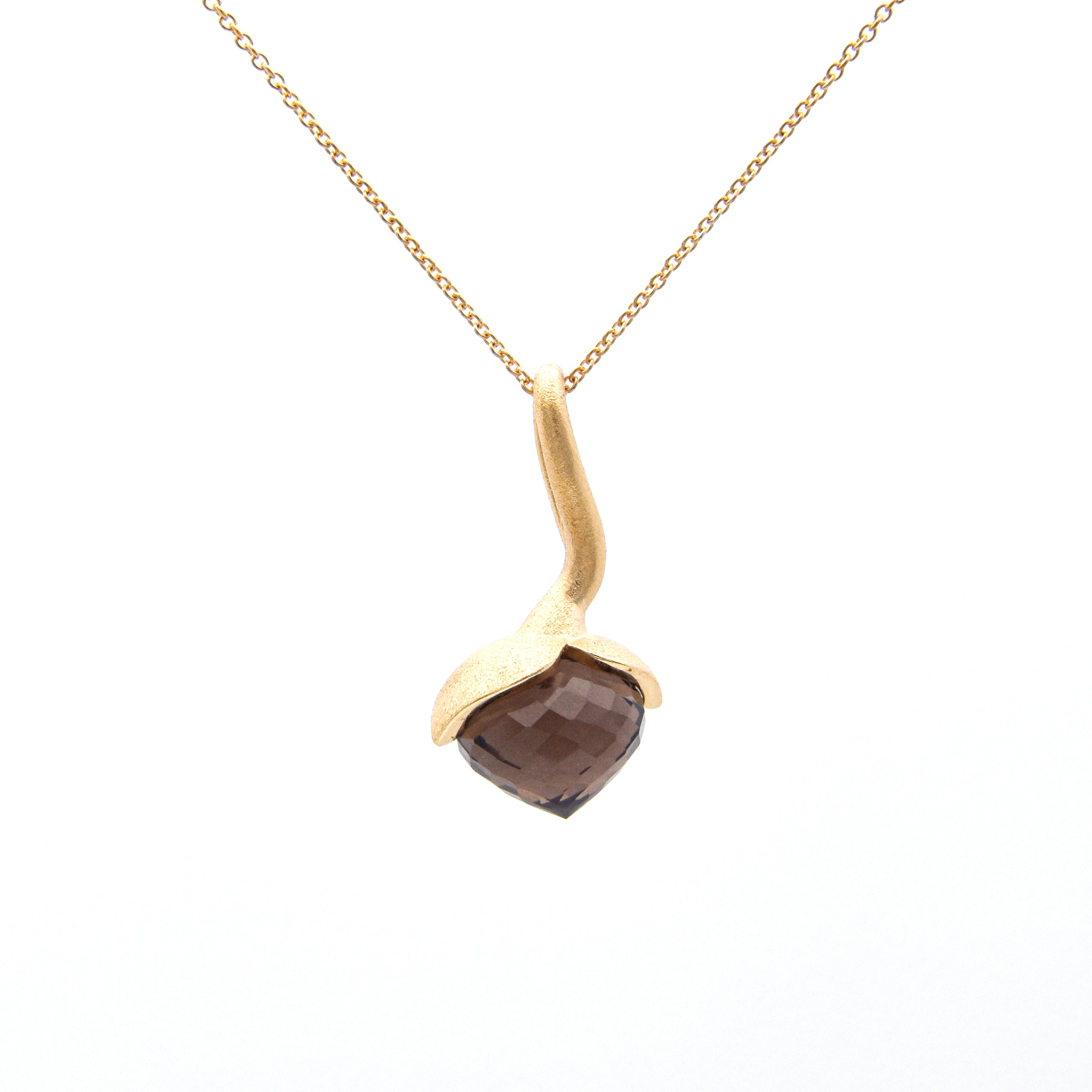 Dolce pendant "big" with smoky quartz 925/-