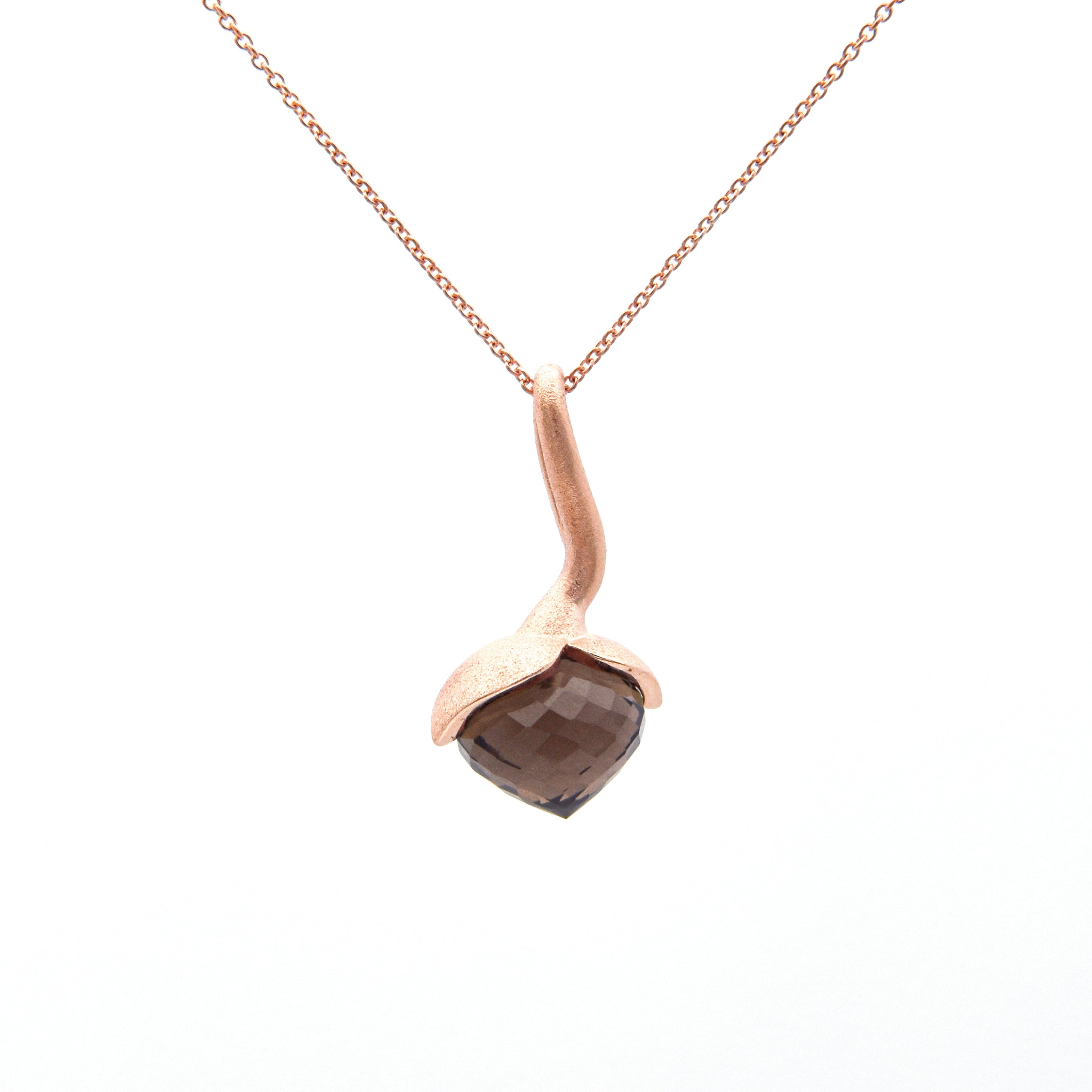 Ciondolo Dolce "grande" con quarzo fumé 925/-