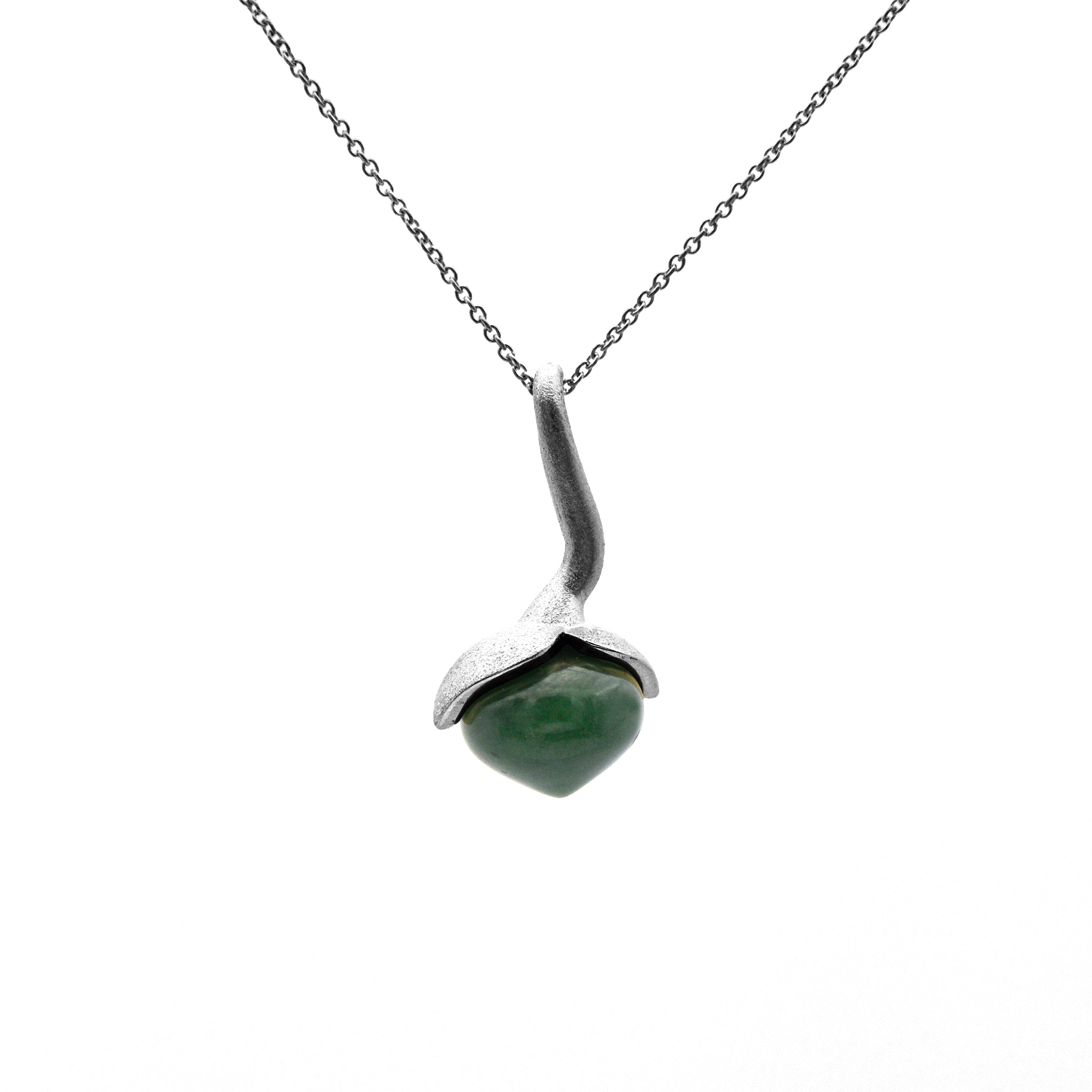 Dolce pendant "big" with jade 925/-