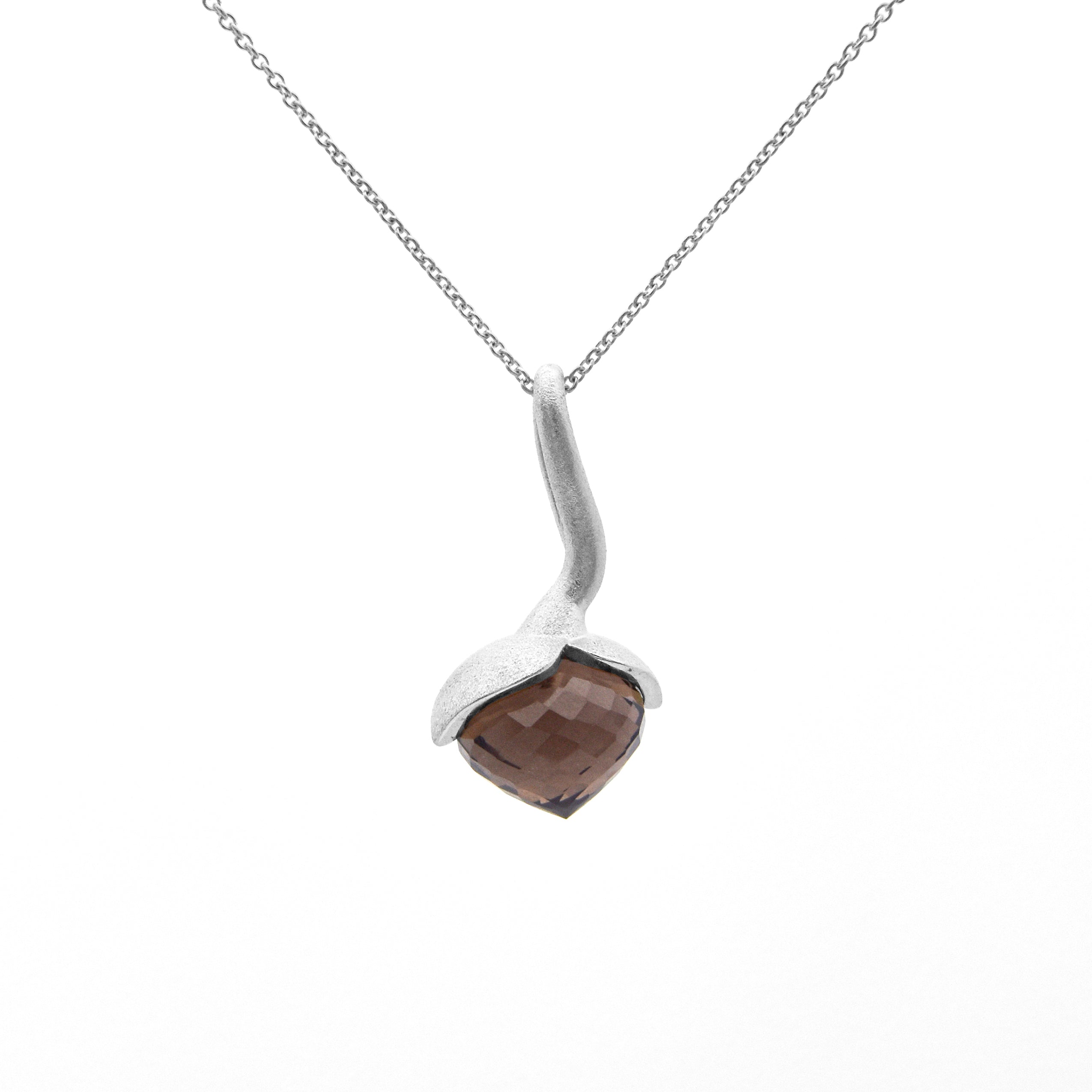 Dolce pendant "big" with smoky quartz 925/-