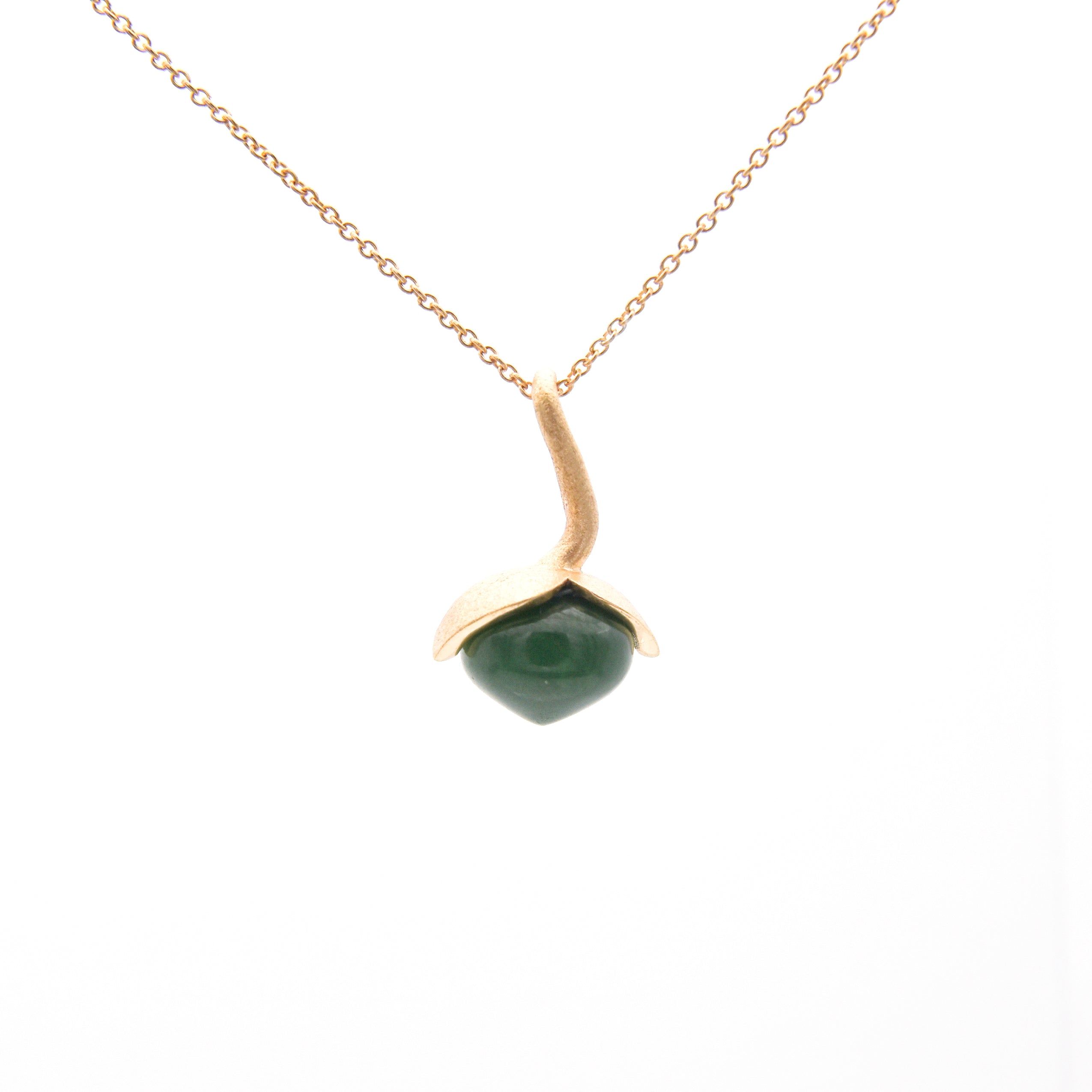 Dolce pendant "medium" with jade 925/-