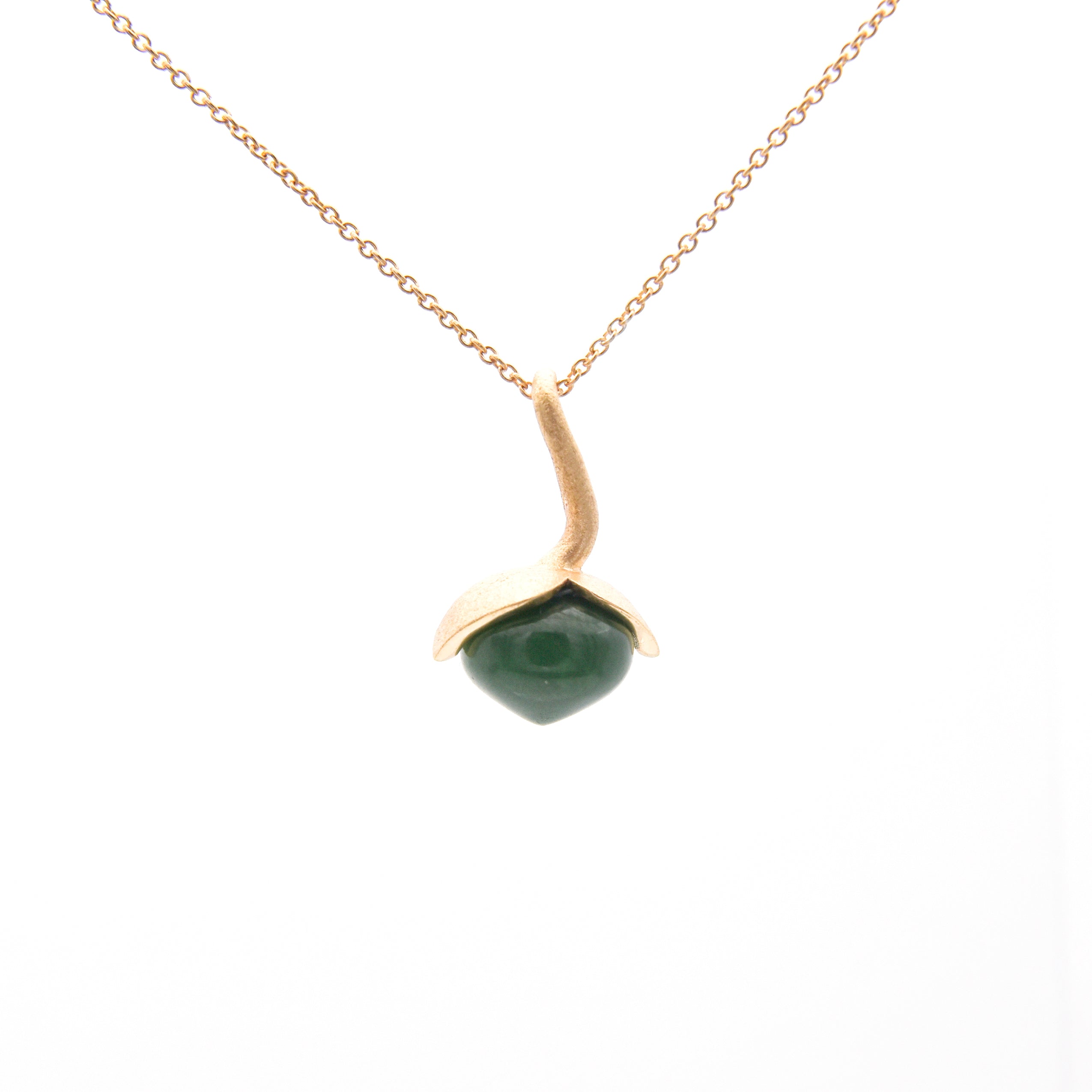 Dolce vedhæng "medium" med jade 925/-