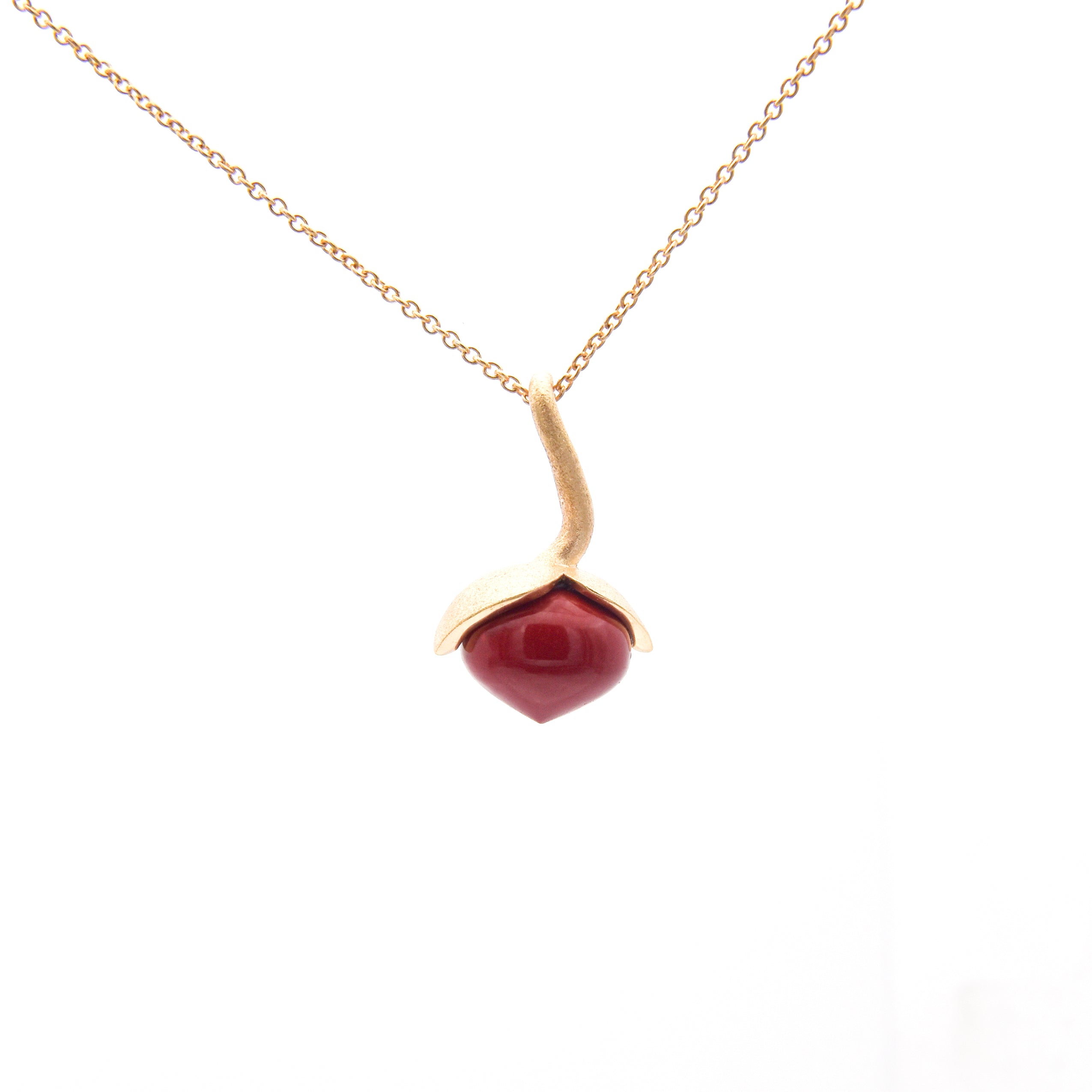 Dolce pendant "medium" with coral rec. 925/-