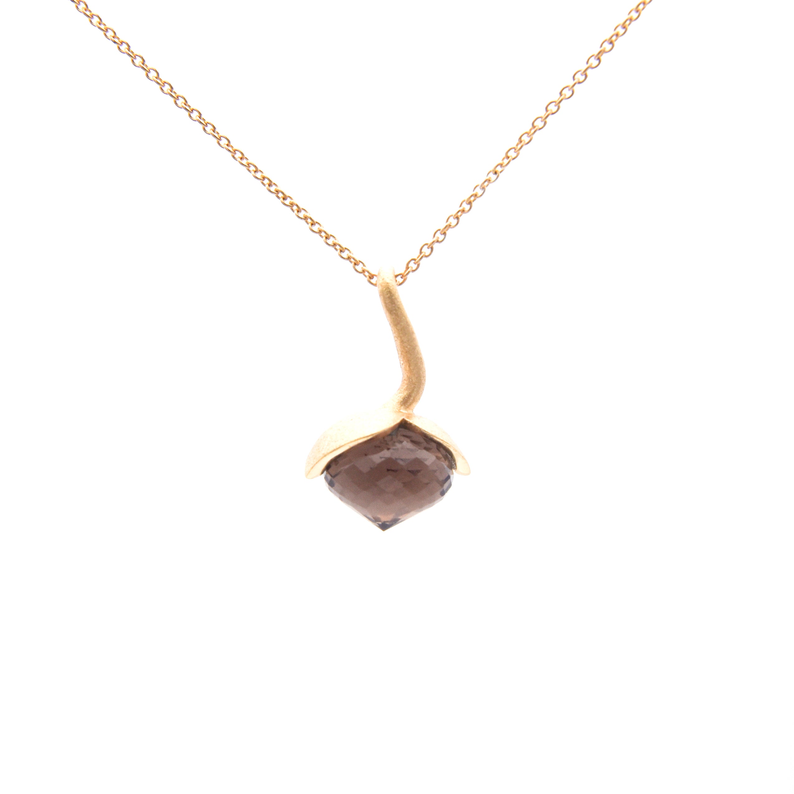 Dolce pendant "medium" with smoky quartz 925/-