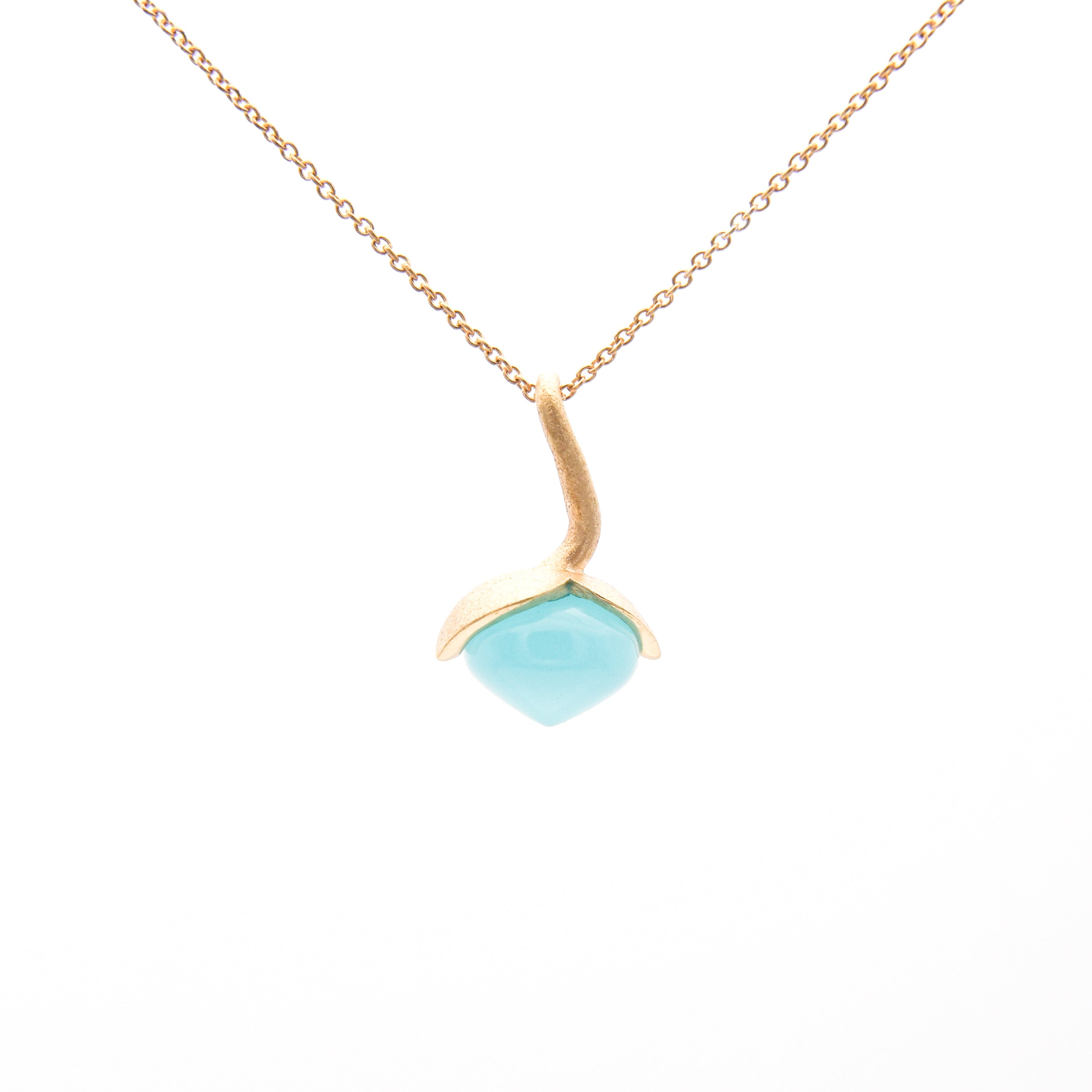 Dolce pendant "medium" with chalcedony rec. 925/-