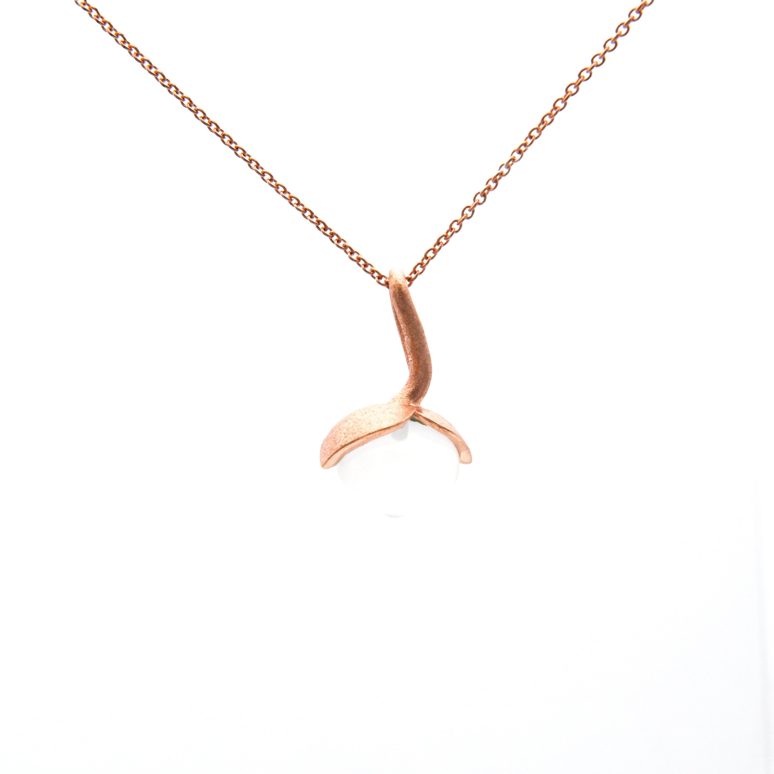 Dolce vedhæng "medium" med mælkekvarts 925/-