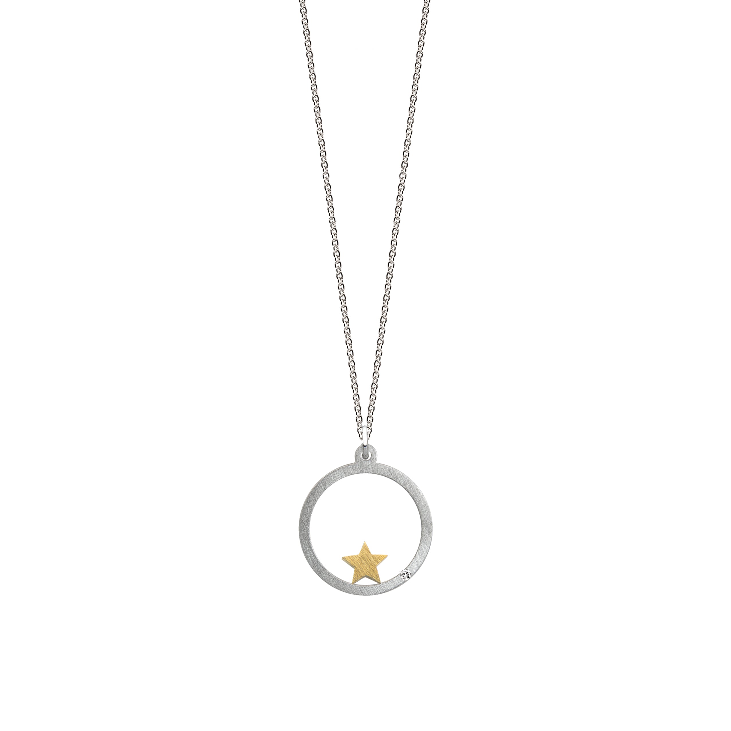 Intention pendentif "UNIQUENESS" avec brillant 0.007ct TWVS