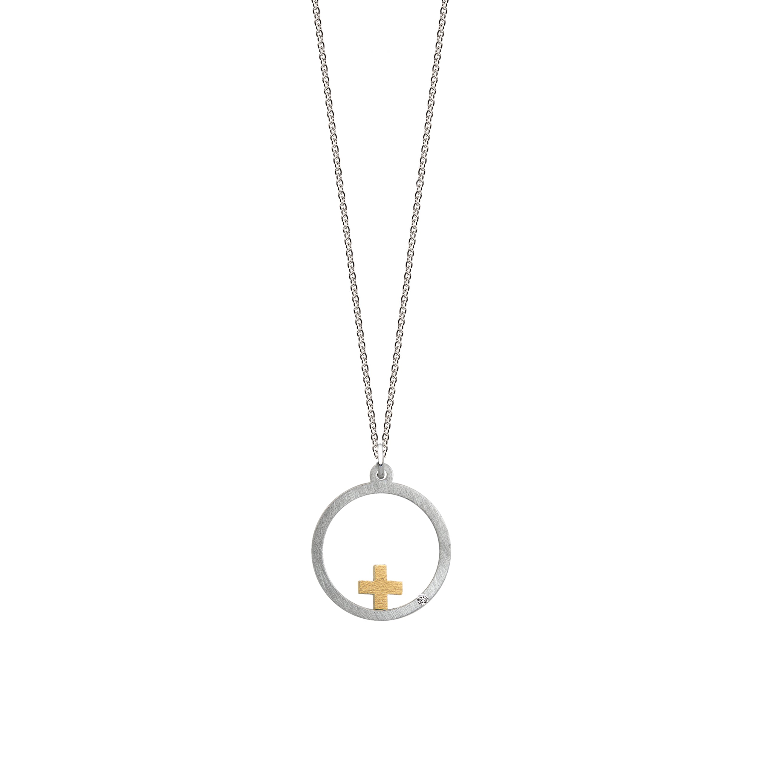 Intention pendant "POWER" with brilliant 0.007ct TWVS