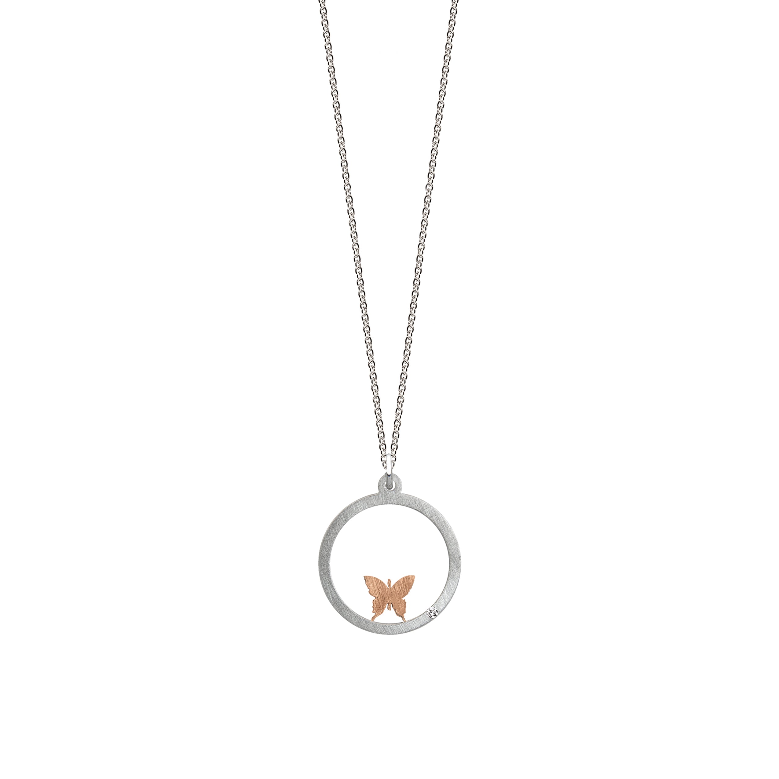 Intention-anheng "JOY" med briljantslipt diamant 0,007ct TWVS