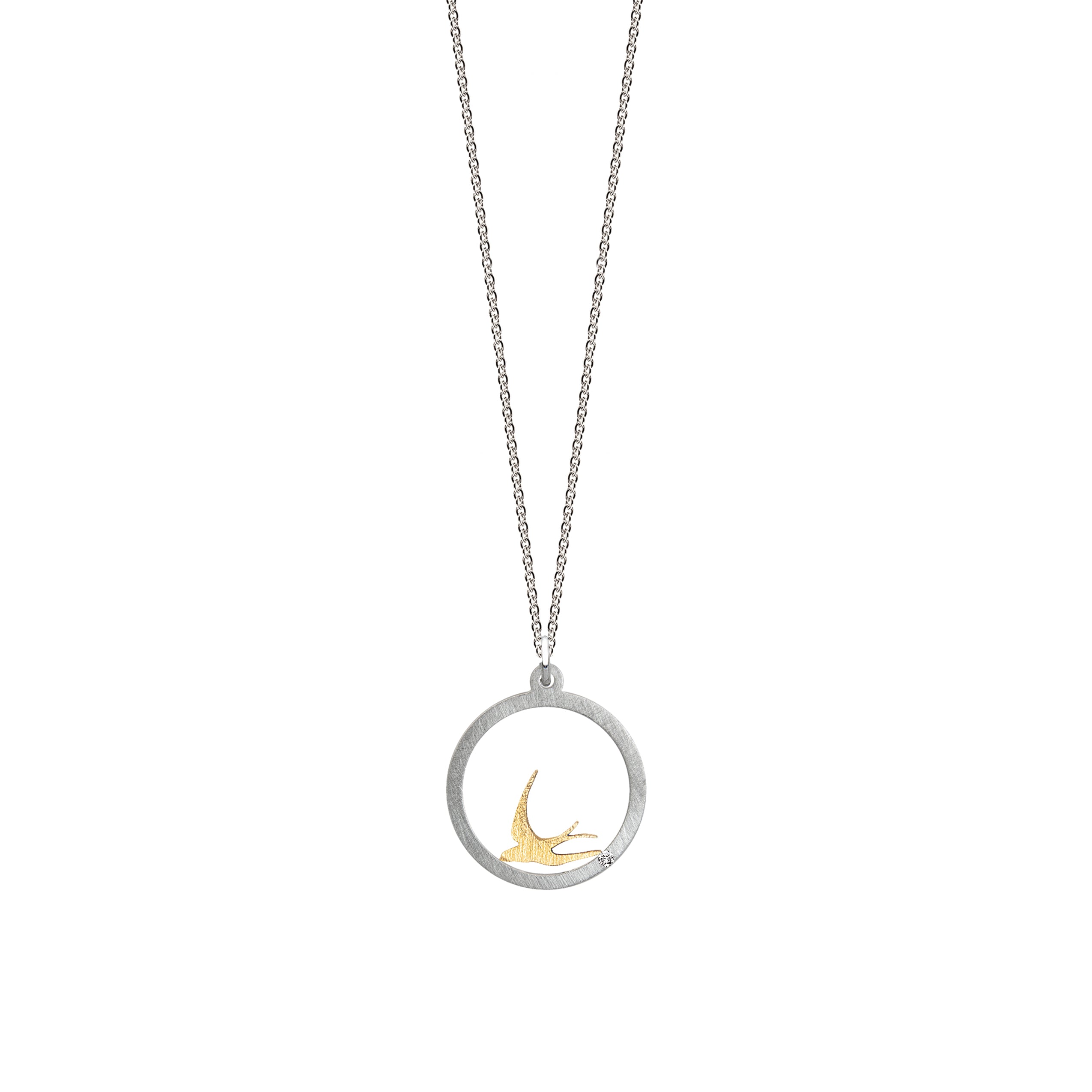 Intention pendentif "FREEDOM" avec brillant 0.007ct TWVS