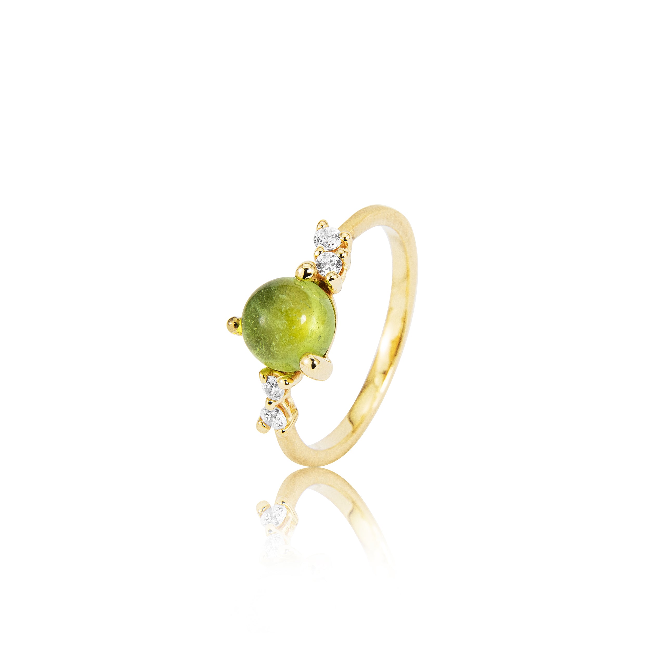 Stellini-ring "medium" i 585/- guld med peridot