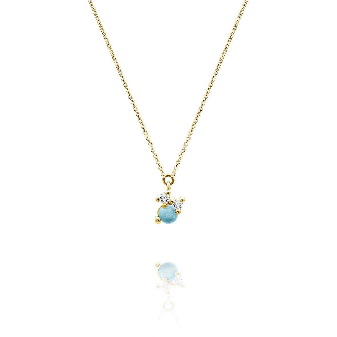 Stellini pendant "smal" in 585/- gold with topaz