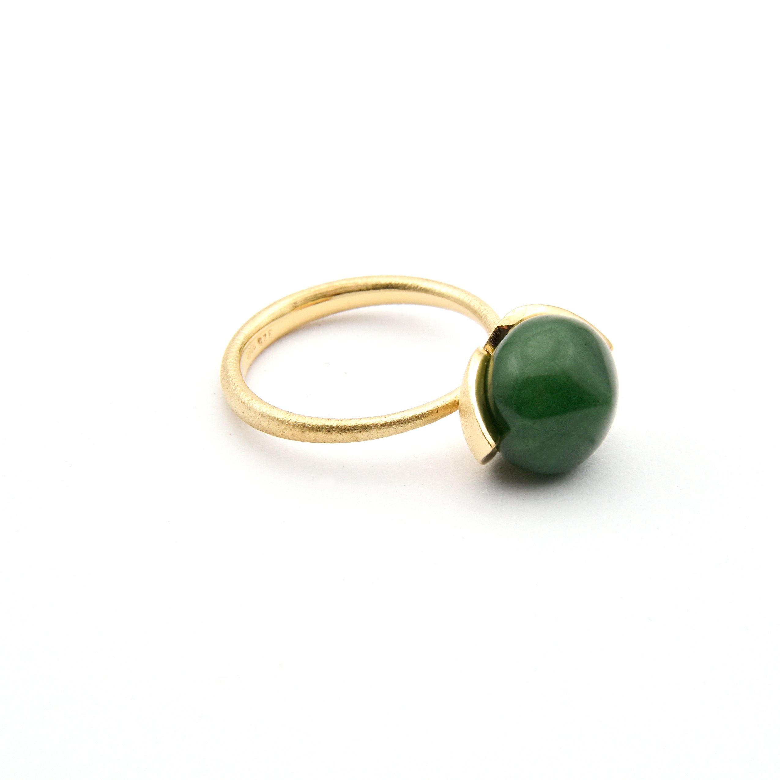 Dolce-ring "medium" med jade 925/-