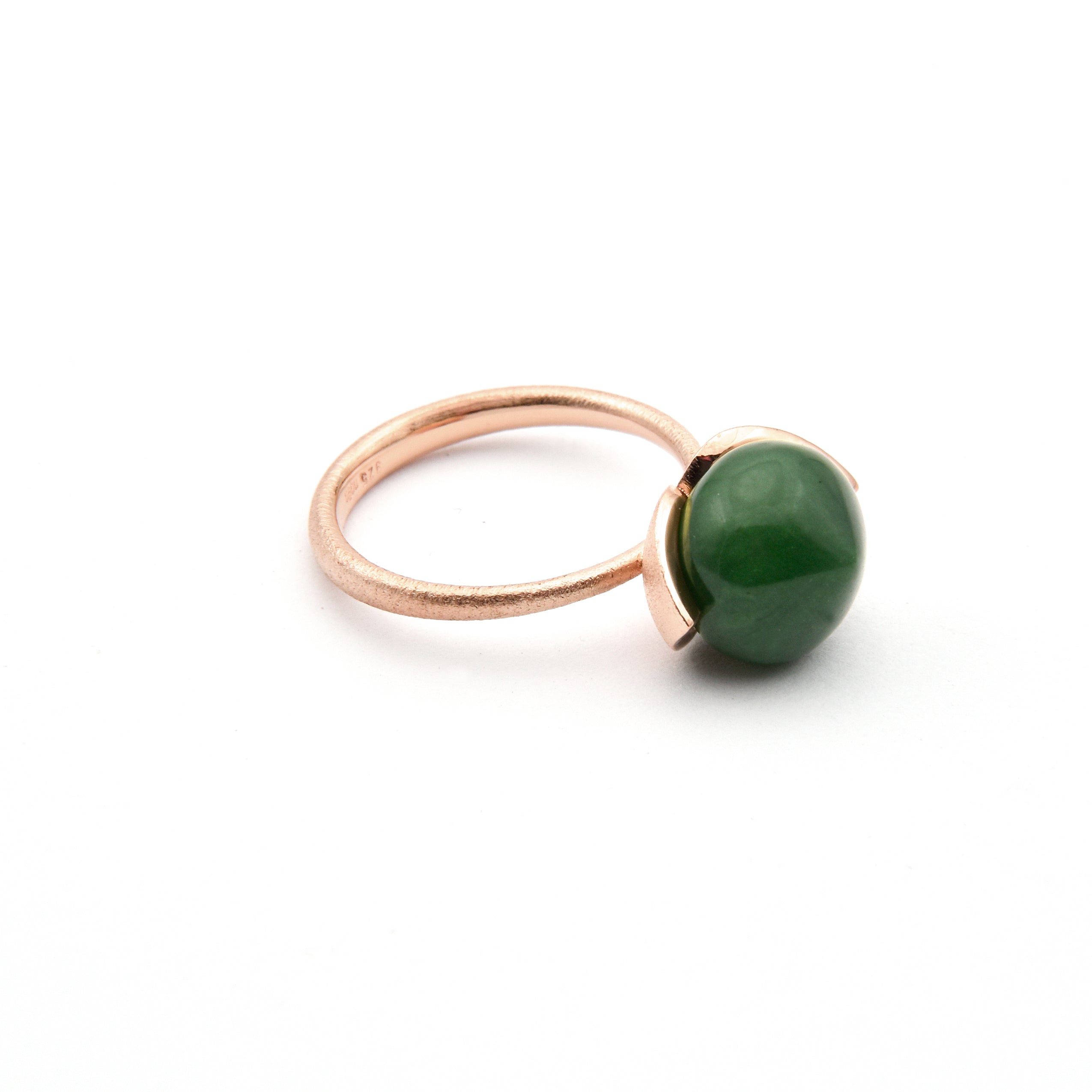 Dolce-ring "medium" med jade 925/-