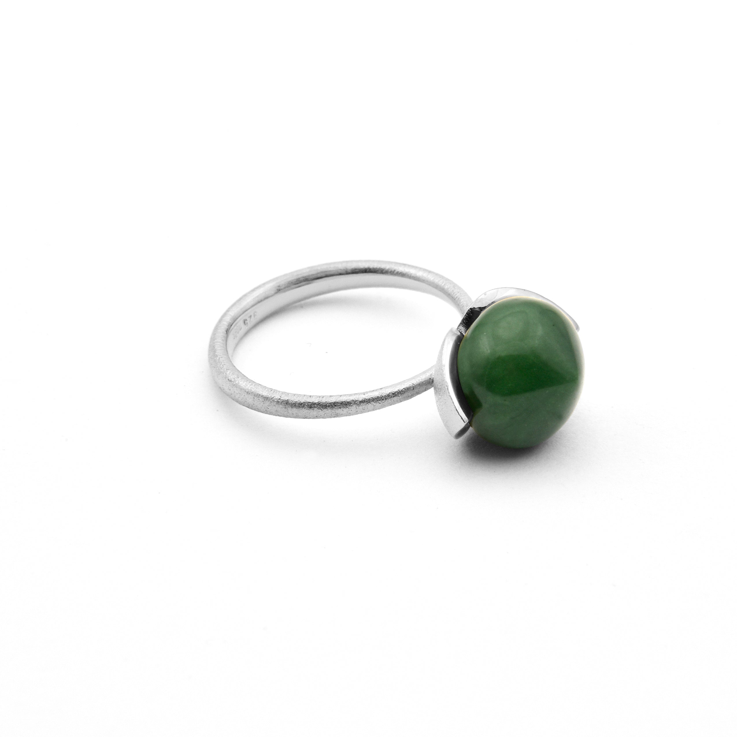 Dolce-ring "medium" med jade 925/-
