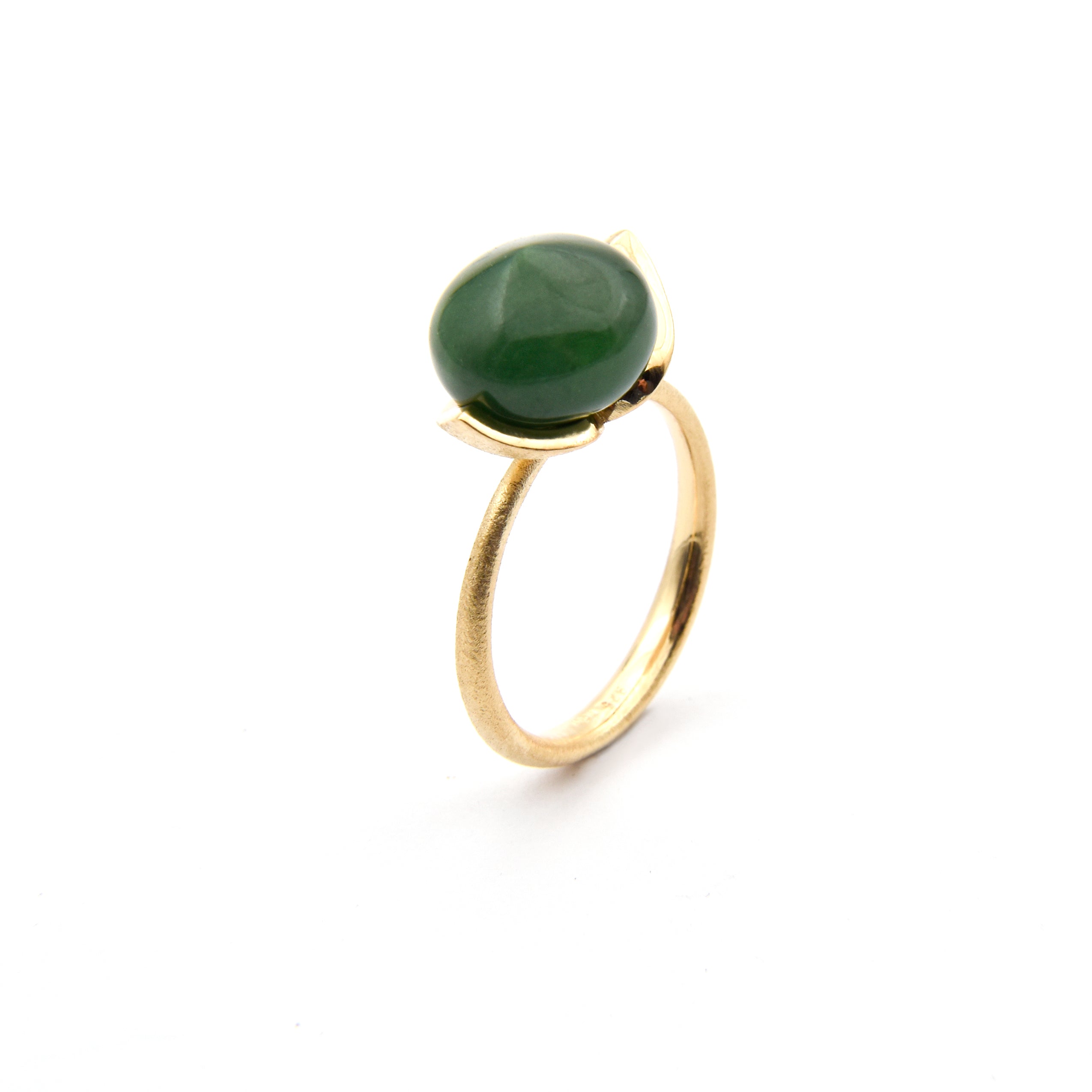 Dolce-ring "medium" med jade 925/-