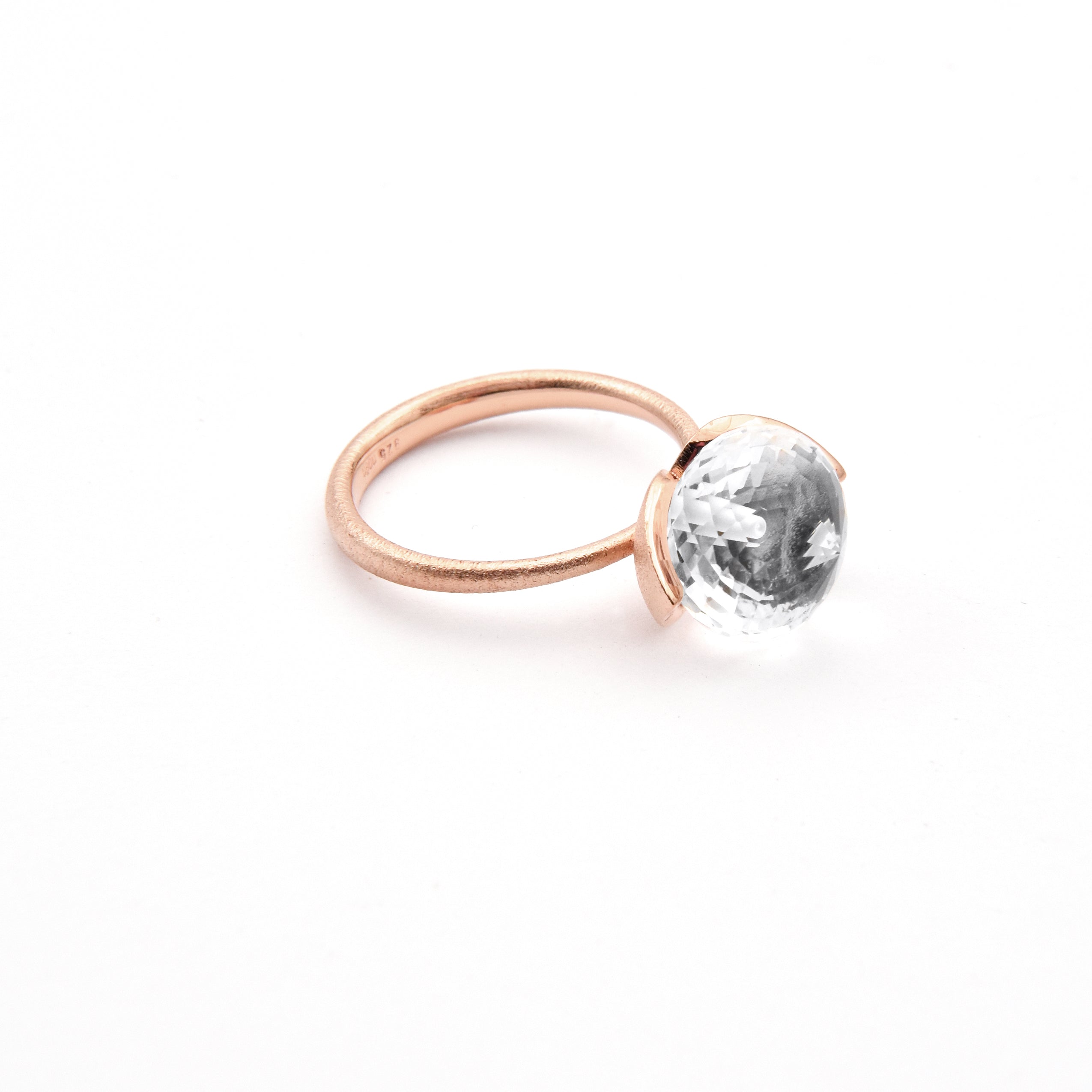 Dolce-ring "medium" med bjergkrystal 925/-.
