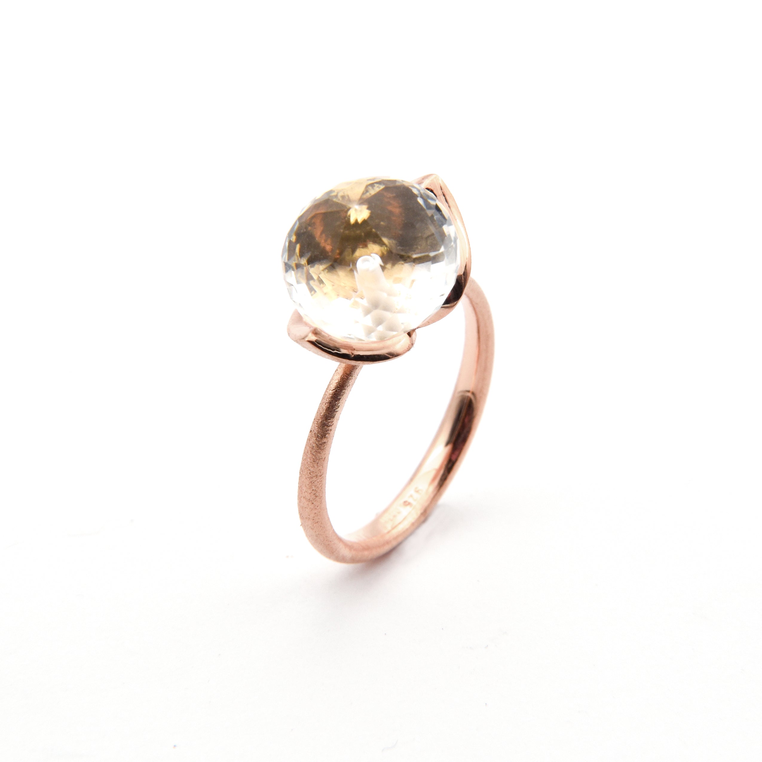 Dolce-ring "medium" med bjergkrystal 925/-.