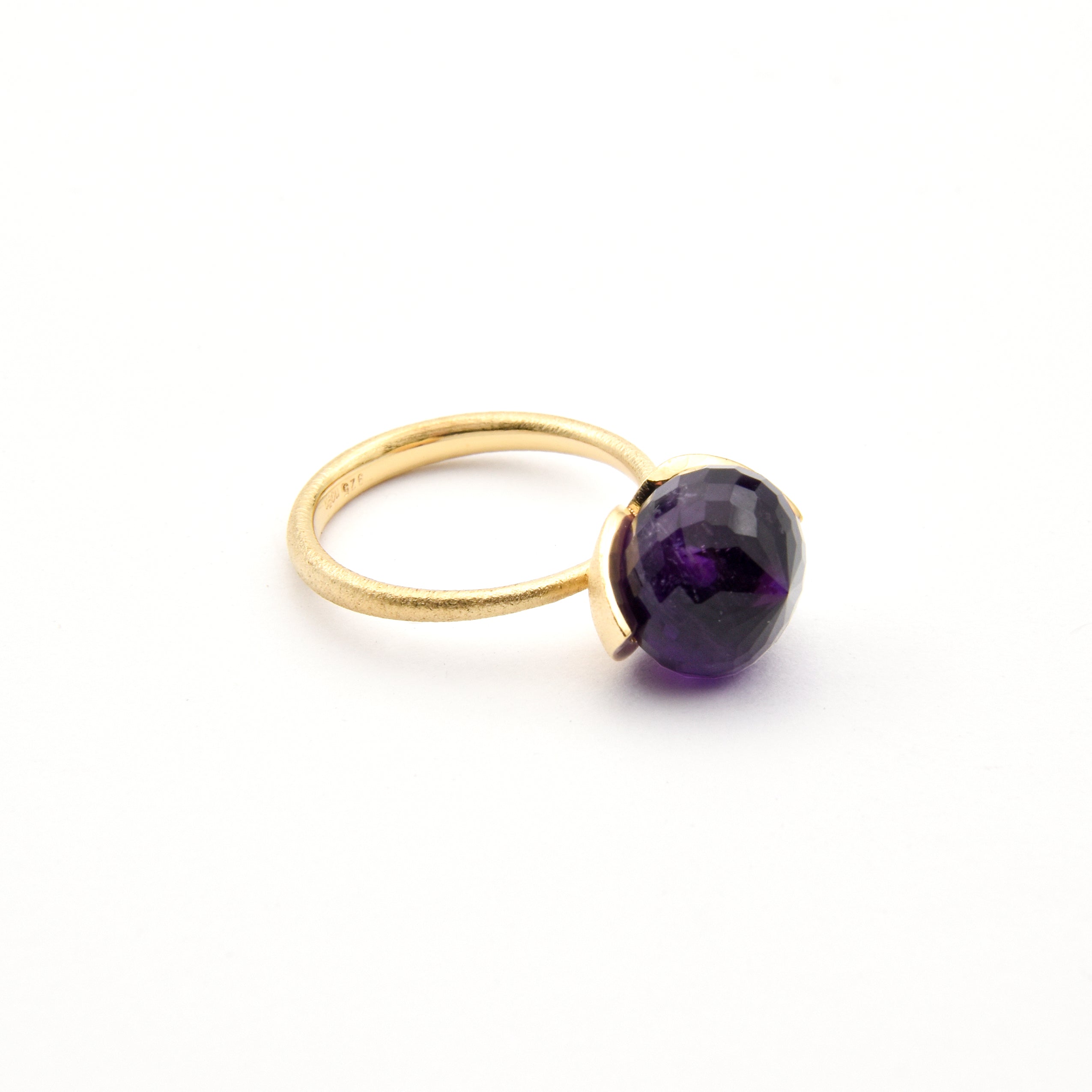 Anello Dolce "medio" con ametista 925/-