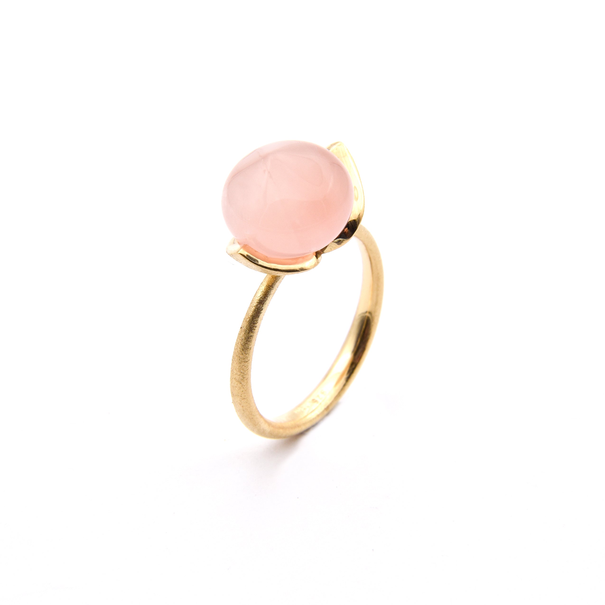 Dolce-ring "medium" med rosakvarts 925/-