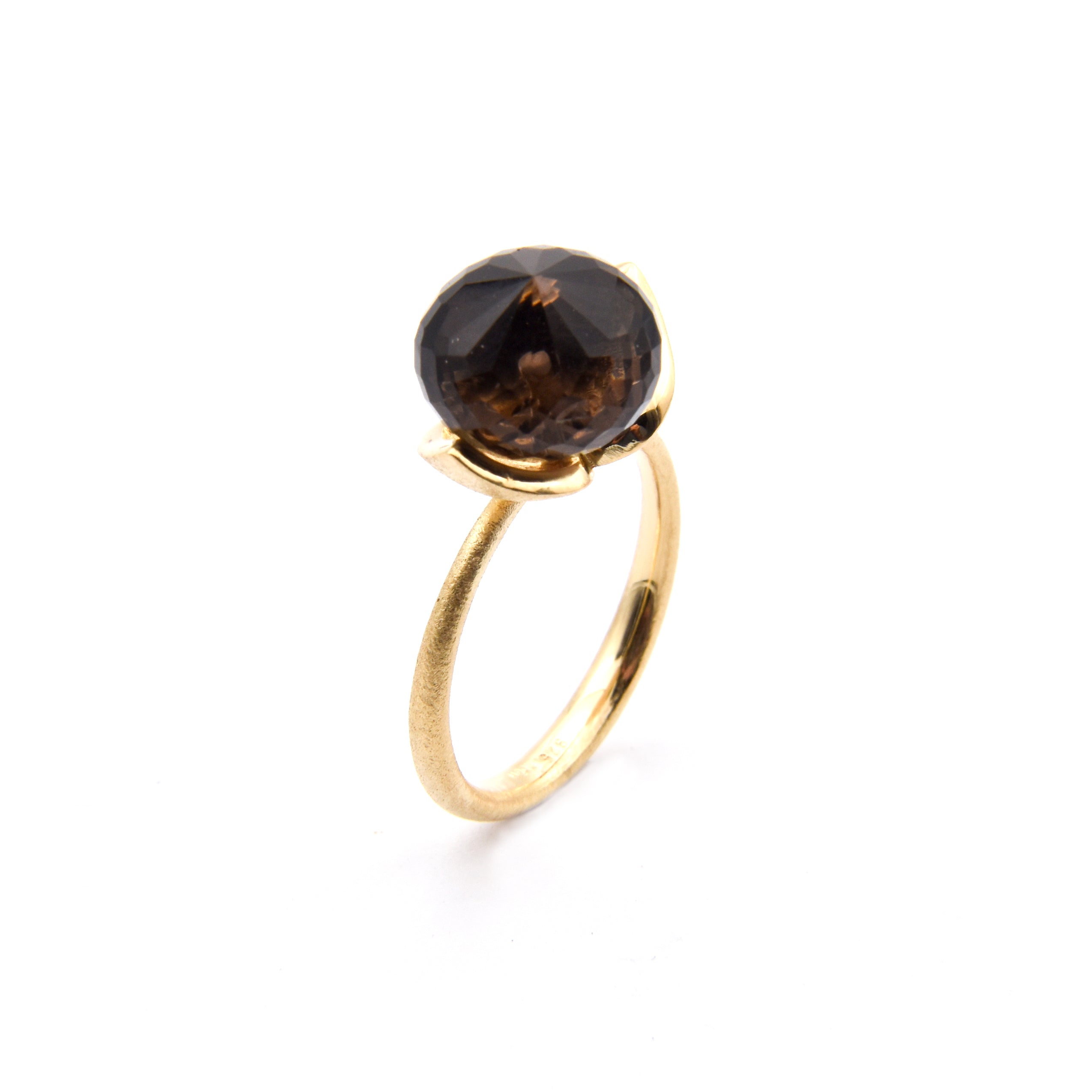 Dolce ring "medium" with smoky quartz 925/-