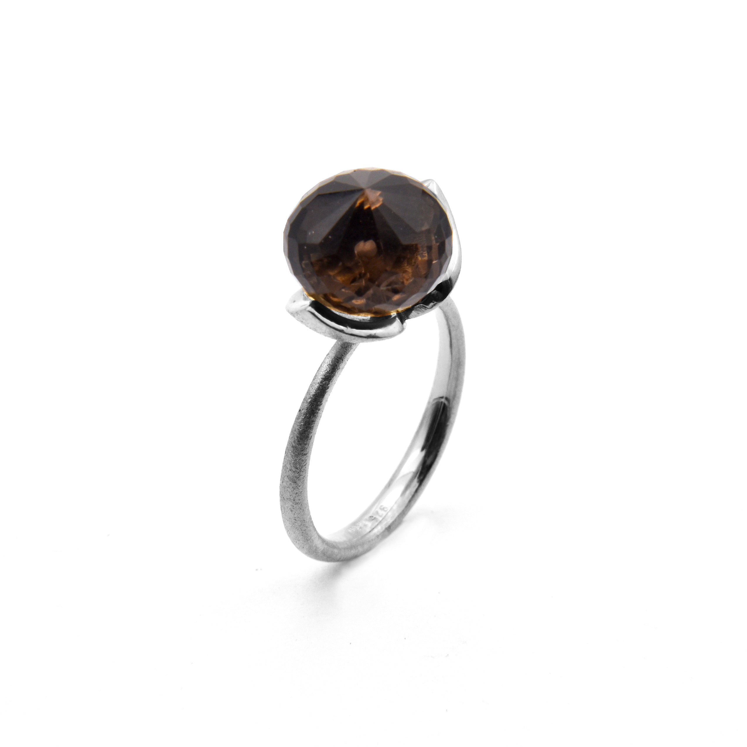 Dolce ring "medium" with smoky quartz 925/-