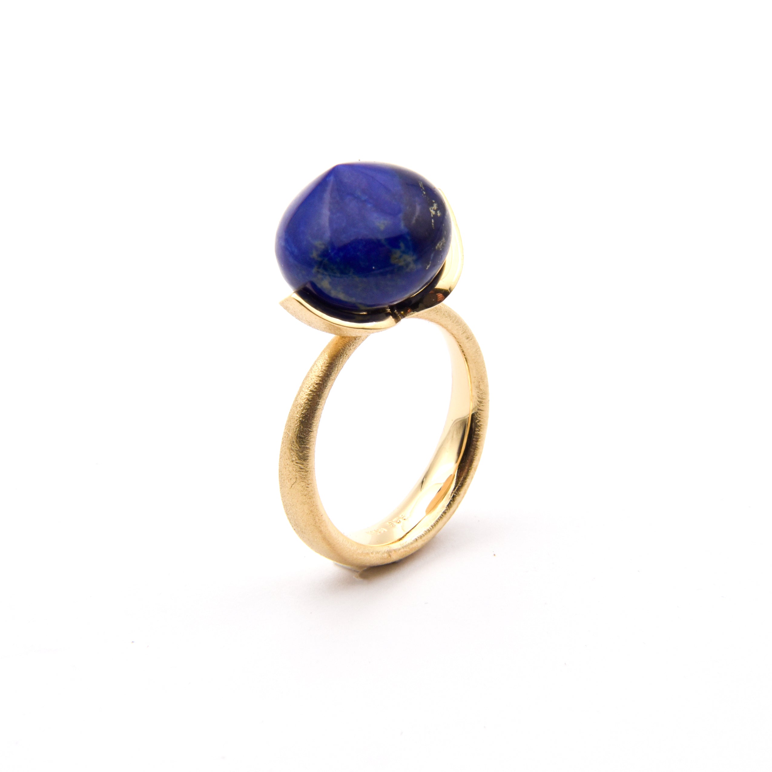 Dolce ring "groot" met lapis lazuli 925/-