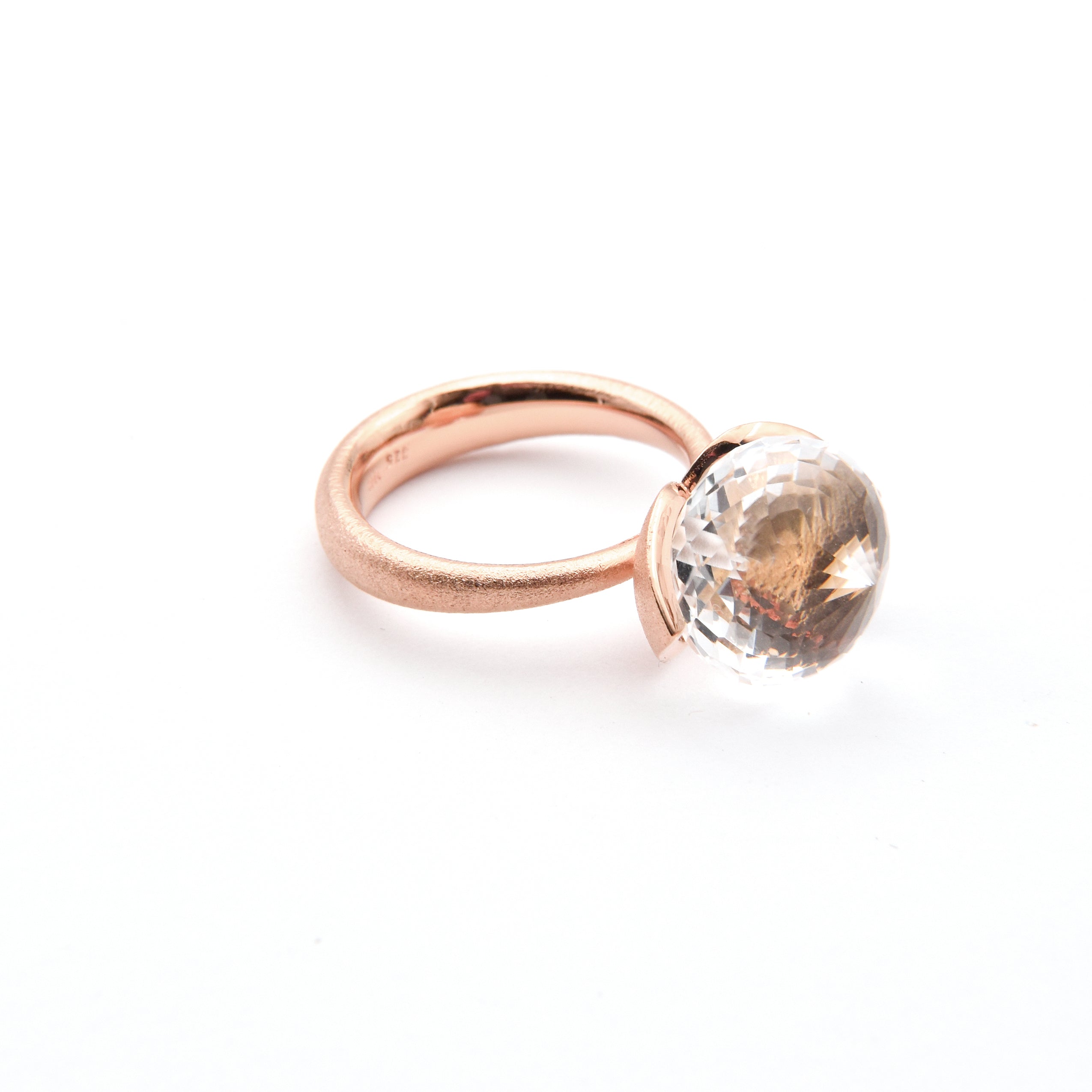 Dolce-ring "stor" med bjergkrystal 925/-.