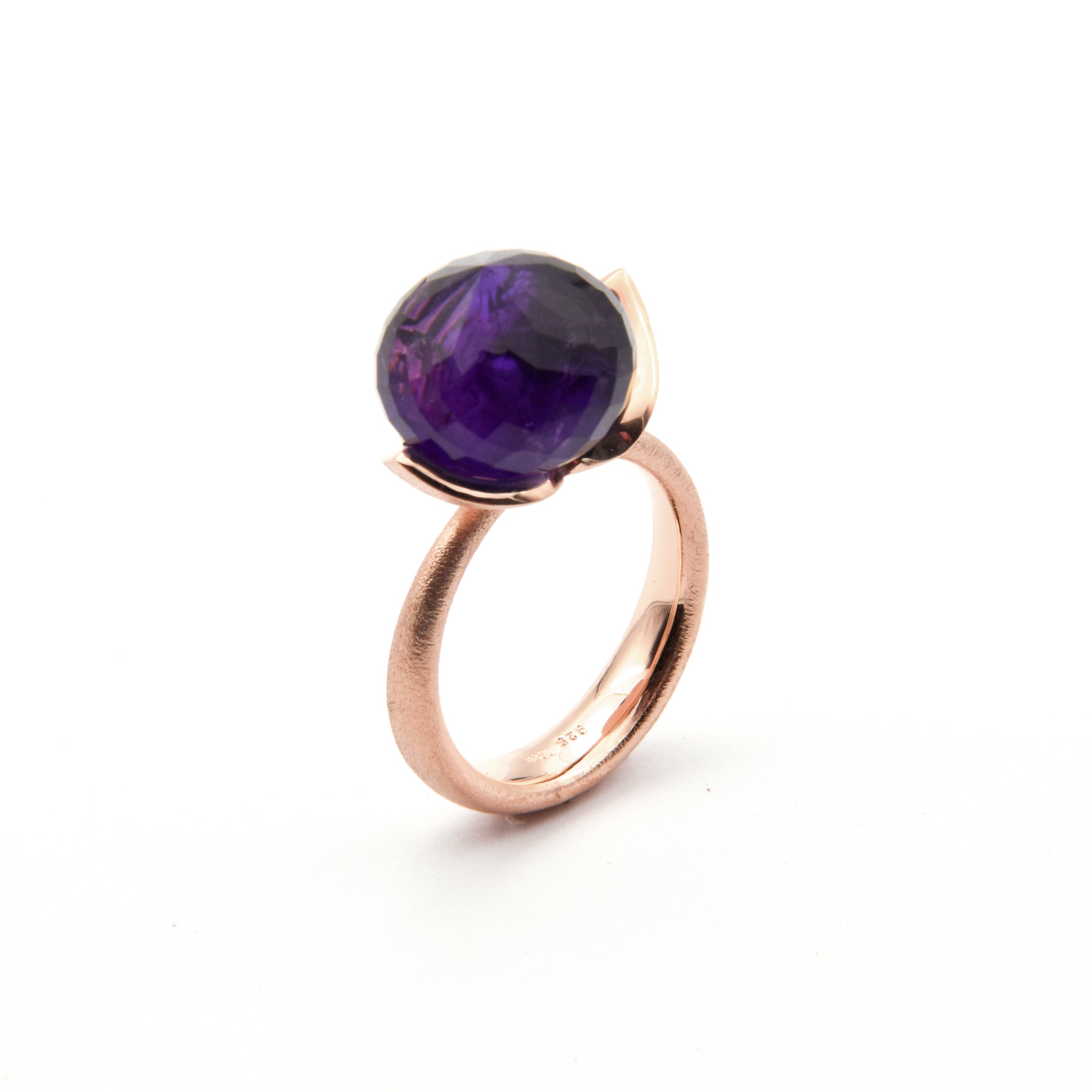 Anello Dolce "grande" con ametista 925/-