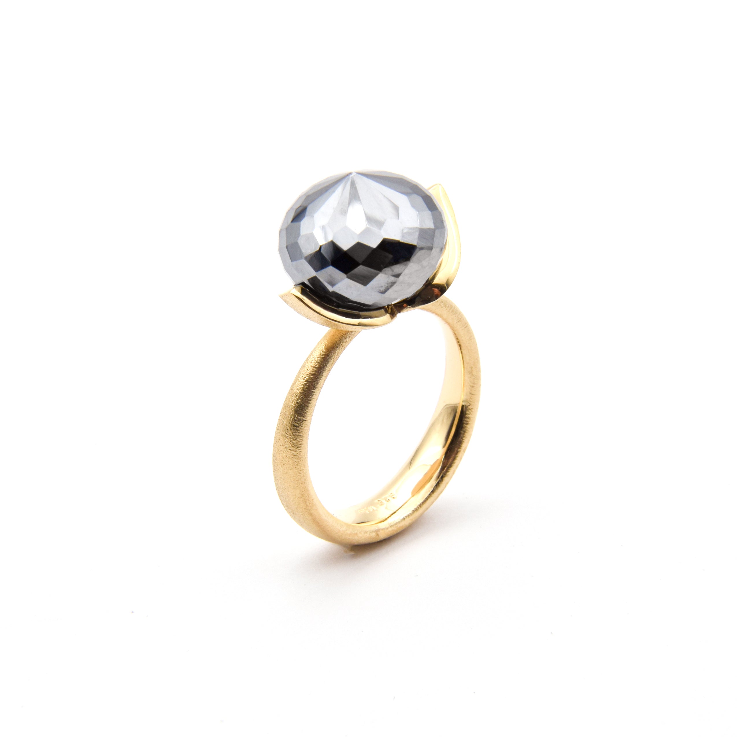 Dolce ring "big" with hematite rec. 925/-