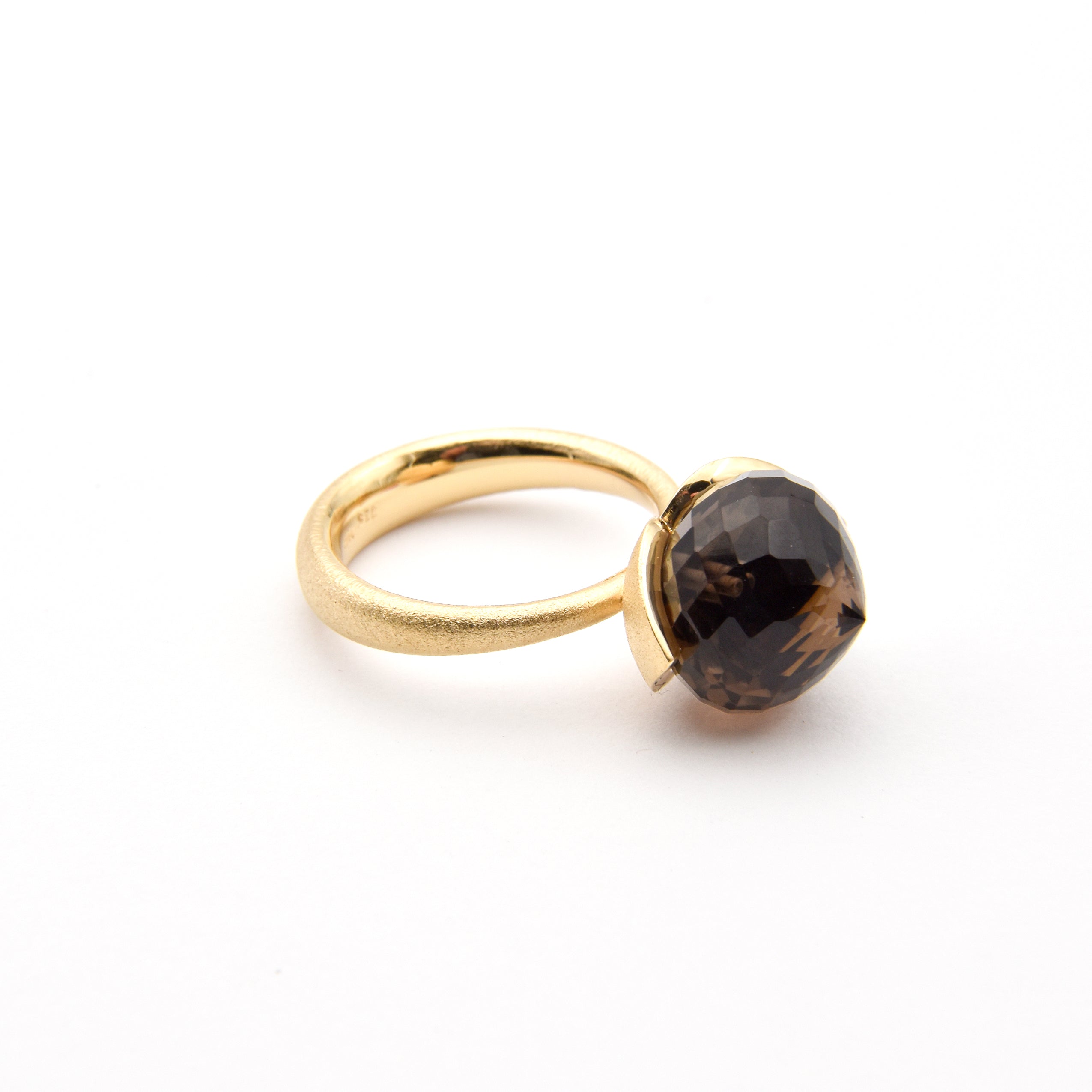 Dolce ring "big" with smoky quartz 925/-