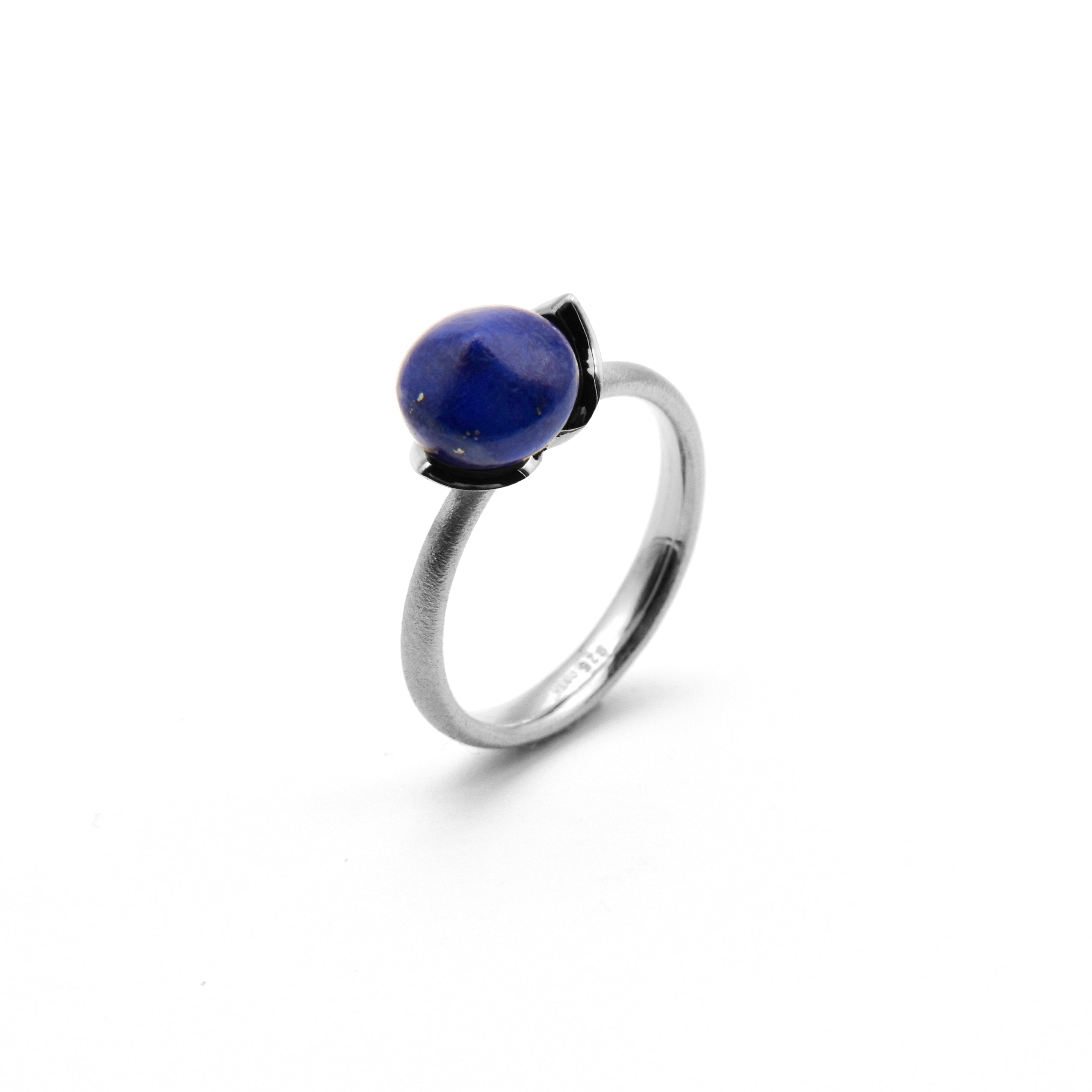 Dolce ring "smal" met lapis lazuli 925/-